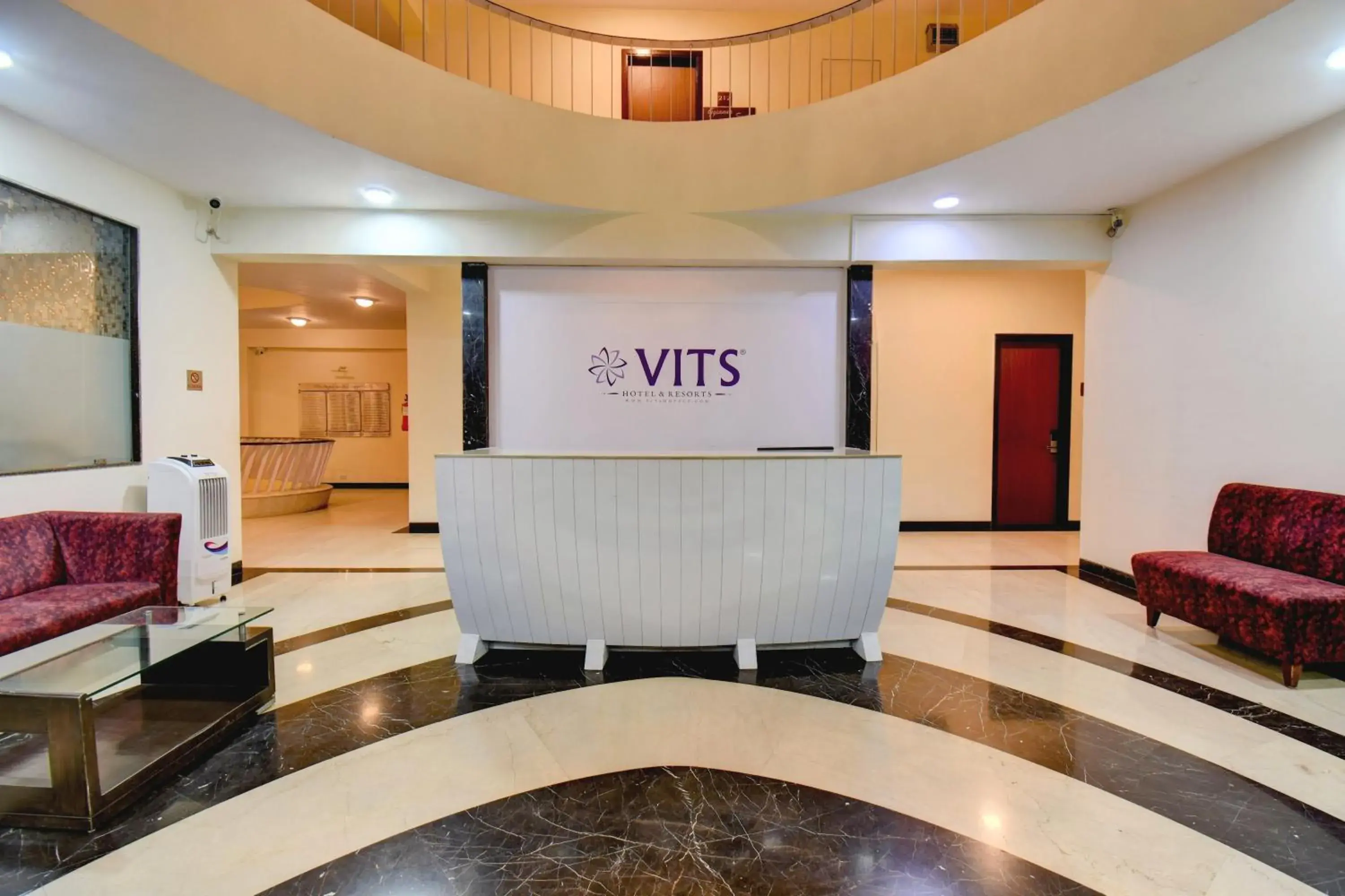 Lobby or reception in VITS Lonavala Lobby or reception in VITS Lonavala