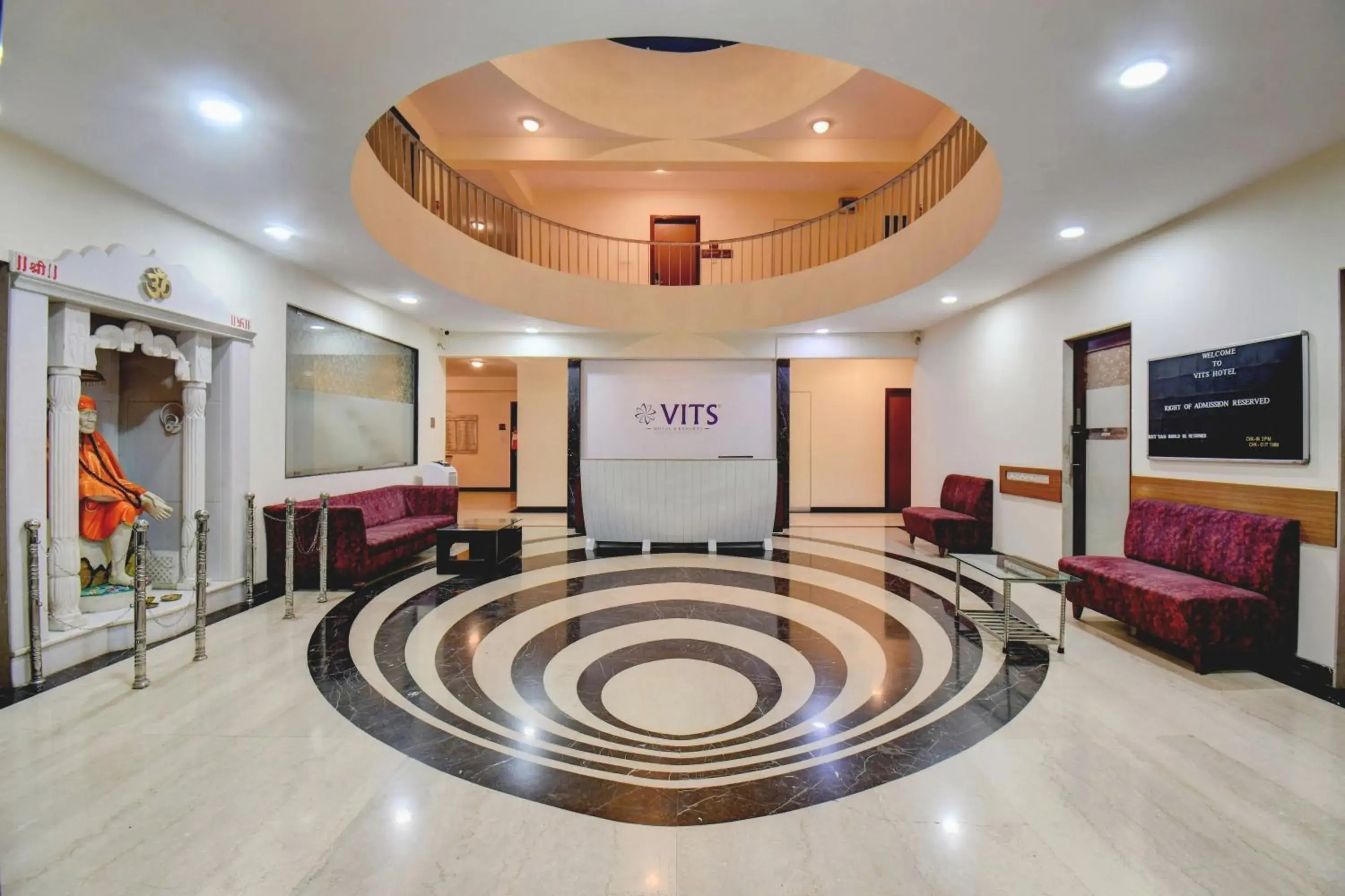 Lobby or reception in VITS Lonavala Lobby or reception in VITS Lonavala