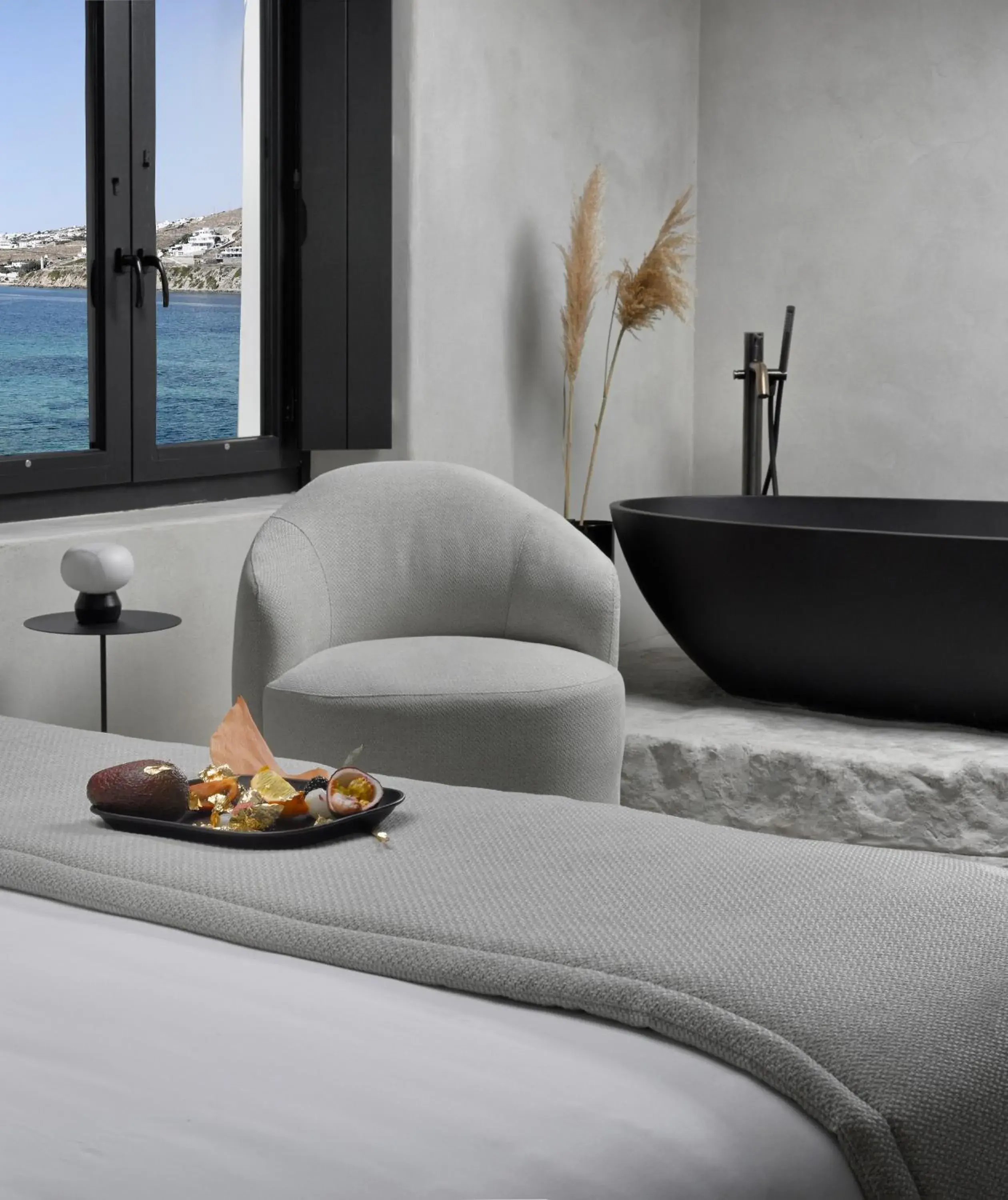 Bed in Aeonic Suites and Spa Bed in Aeonic Suites and Spa