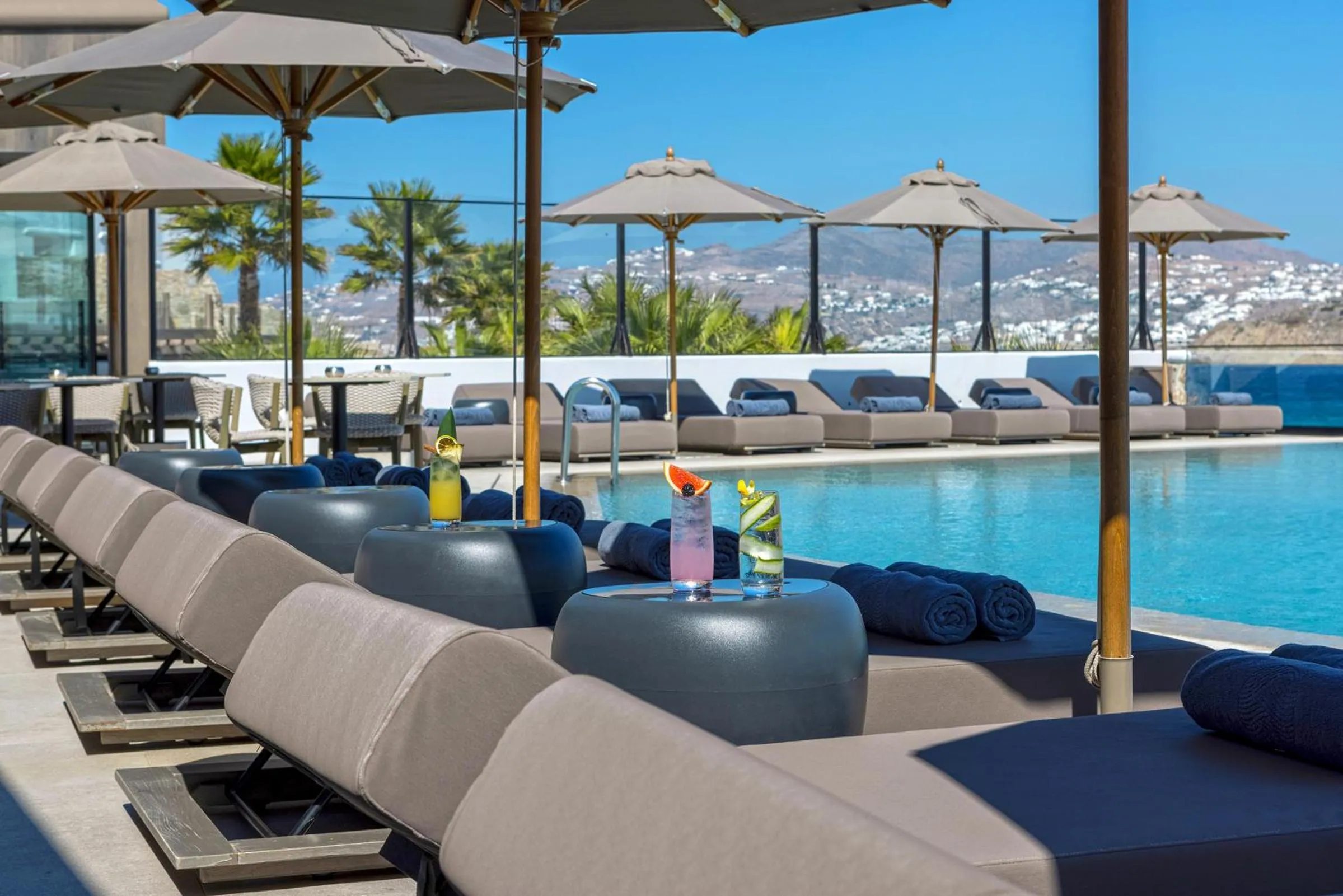 Swimming pool in Aeonic Suites and Spa