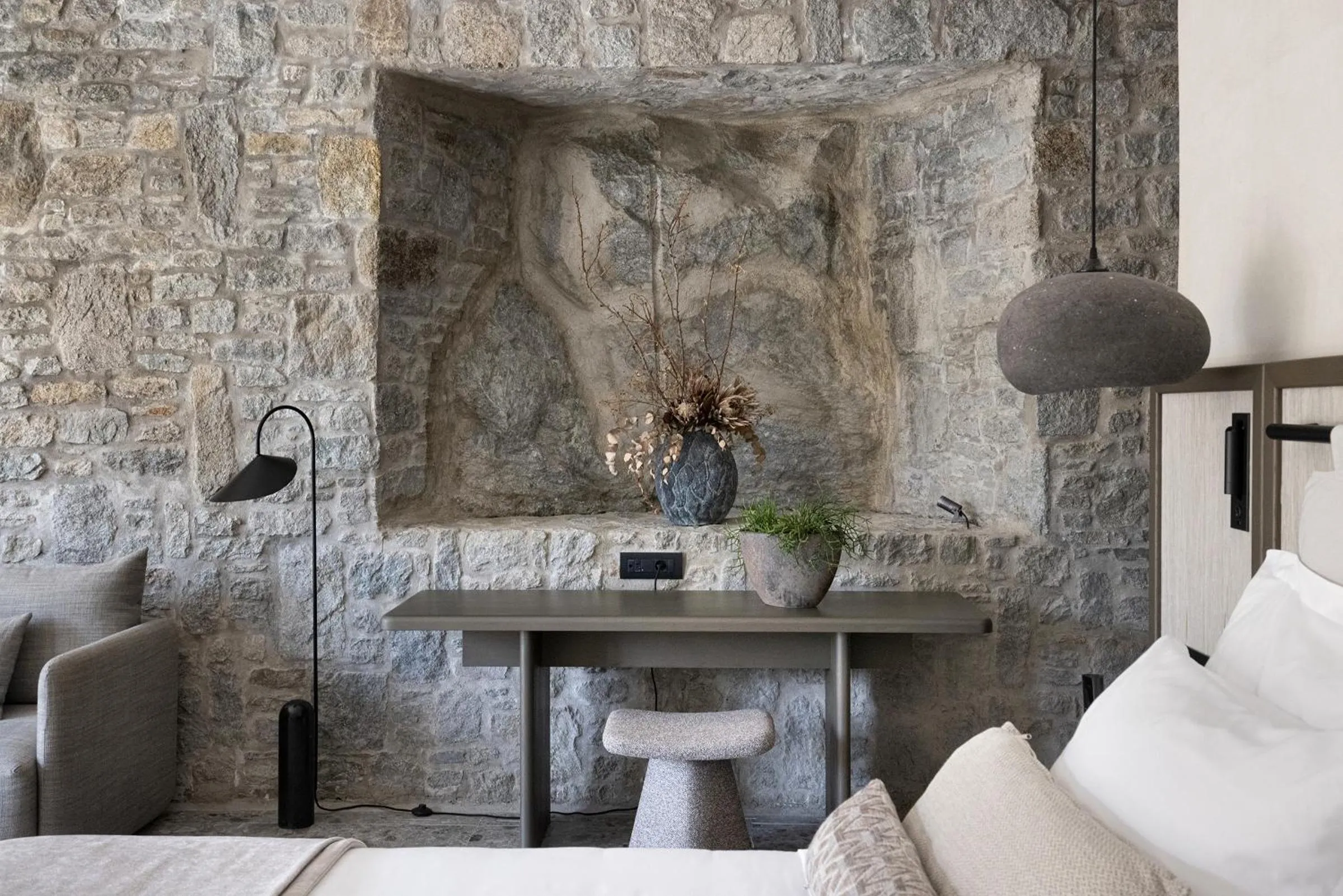 Bedroom in Aeonic Suites and Spa