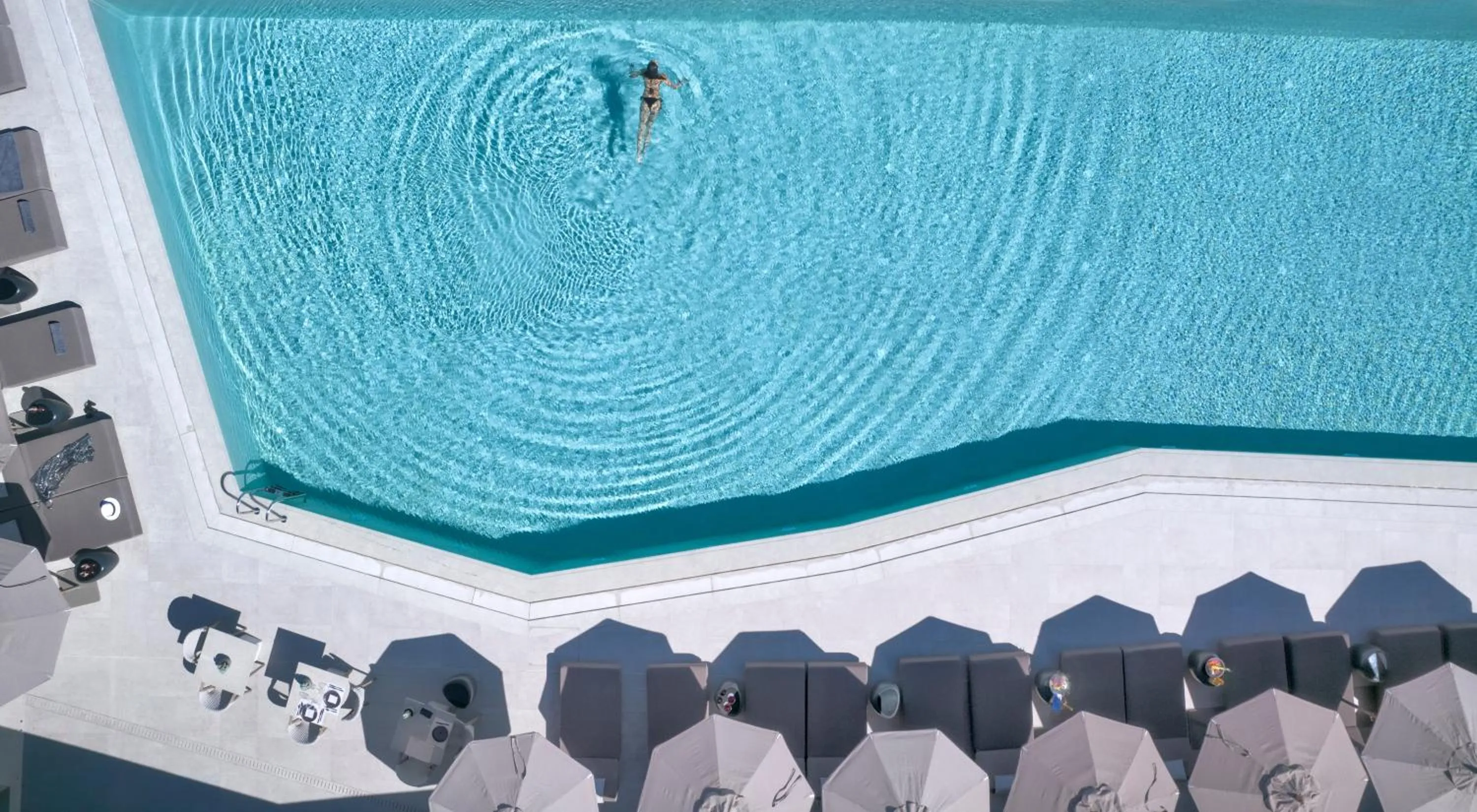 Swimming pool in Aeonic Suites and Spa