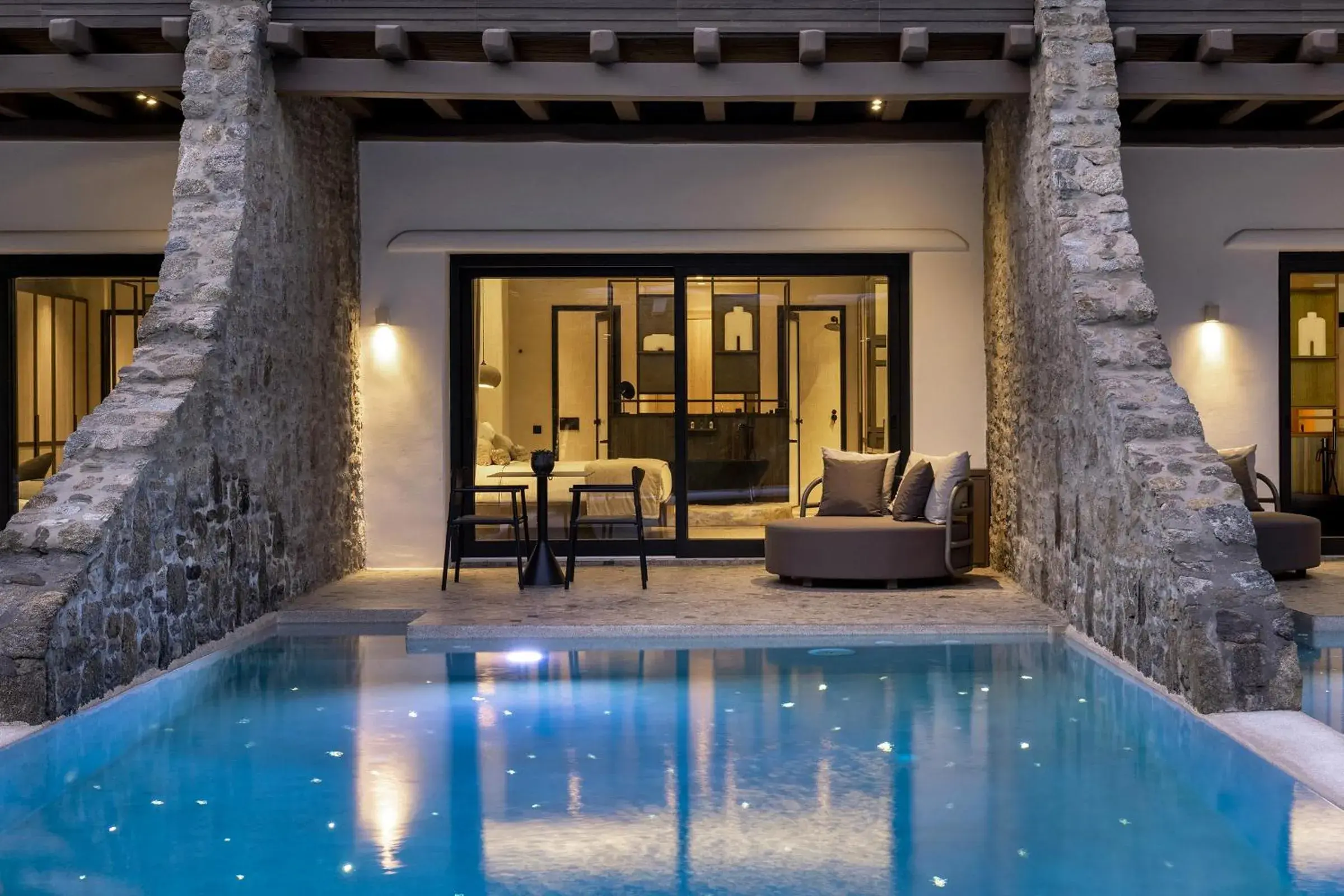 Balcony/Terrace in Aeonic Suites and Spa Balcony/Terrace in Aeonic Suites and Spa