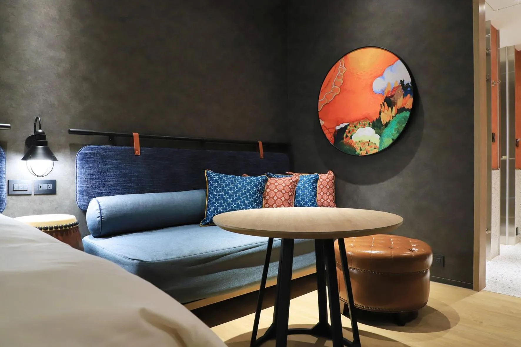 Seating area, Bed in Just Sleep Tainan Hushan