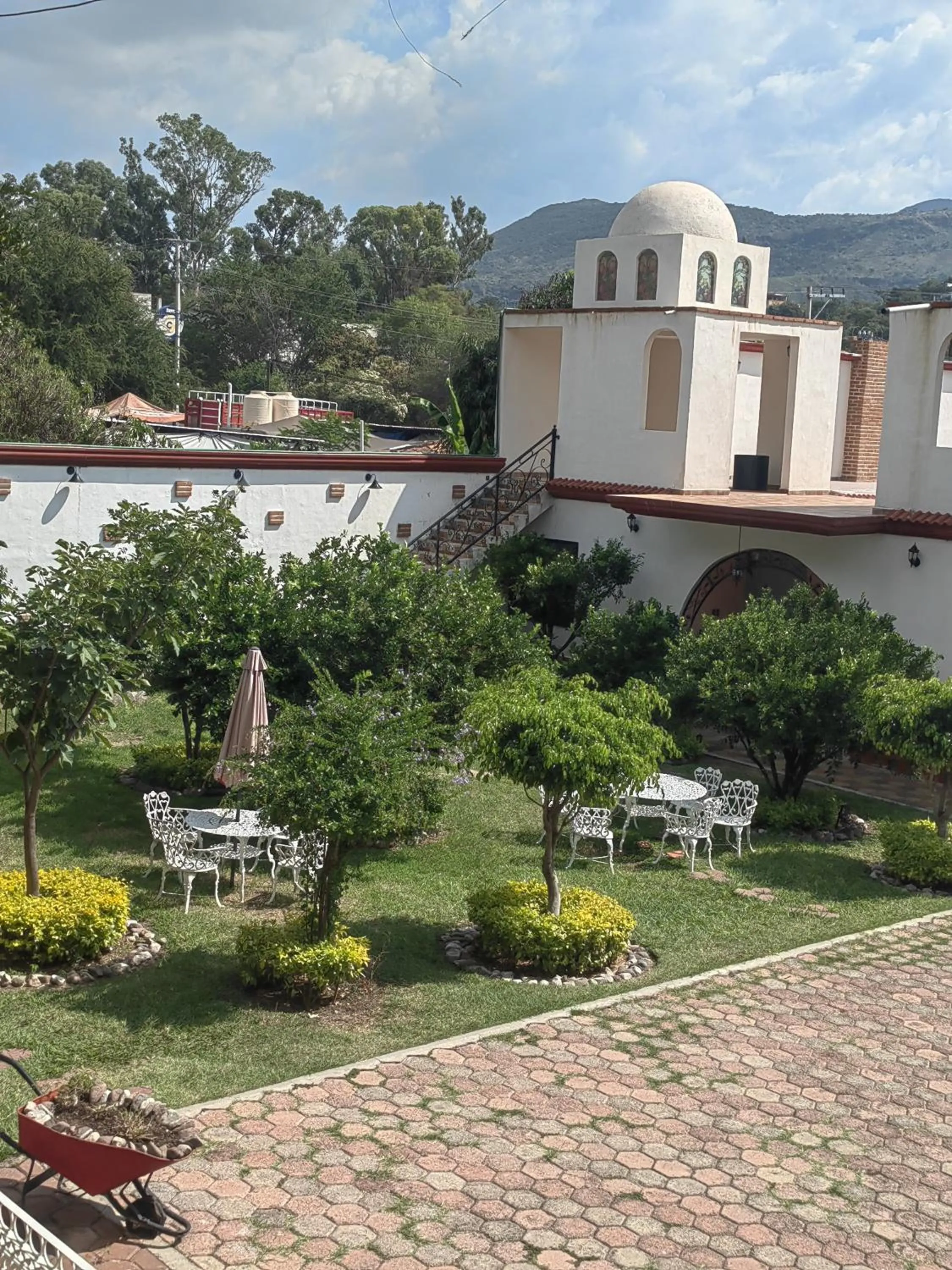 Garden view in Hotel Muñoz de Luna