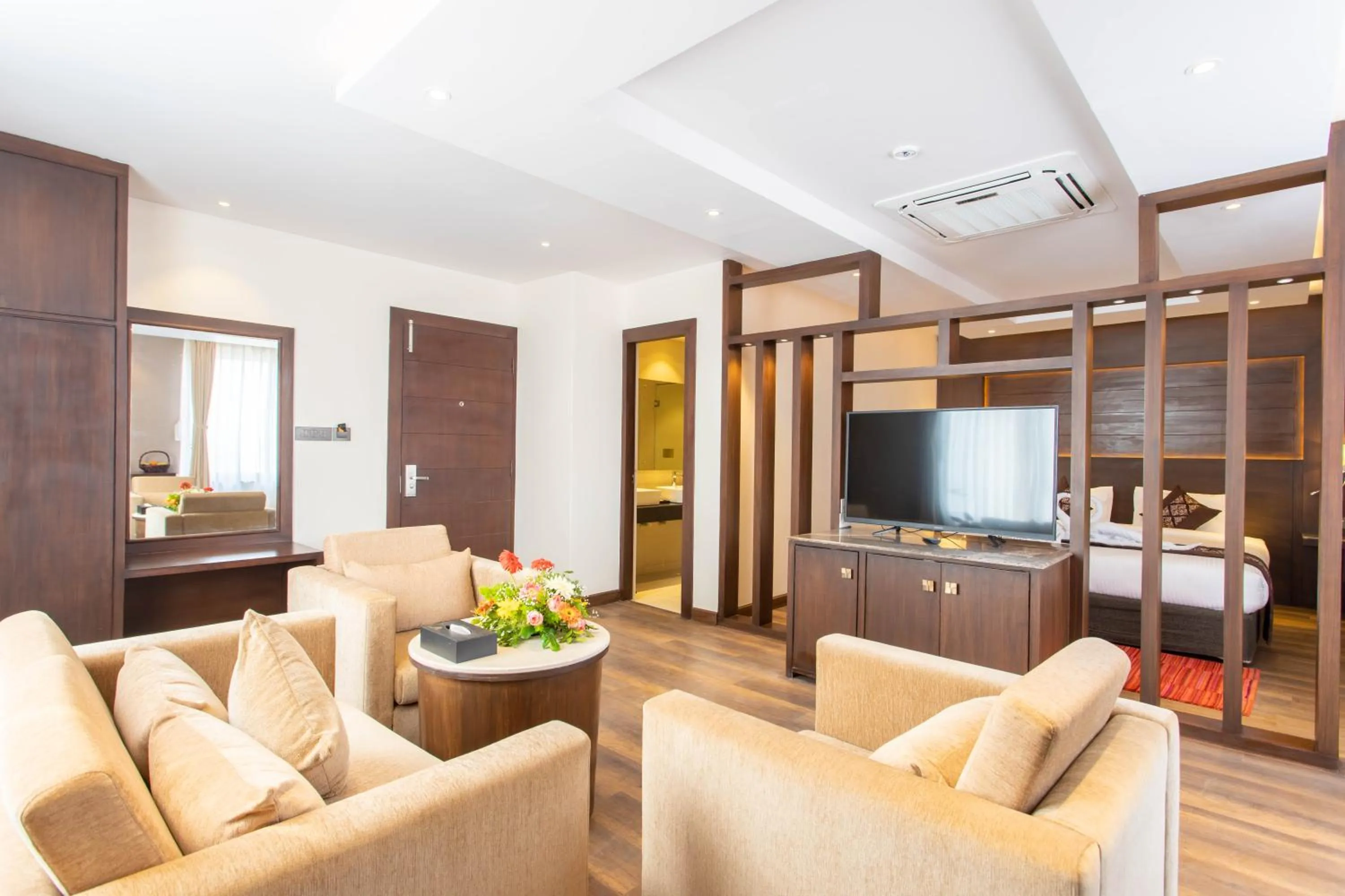 Seating area in Hotel Da Flamingo