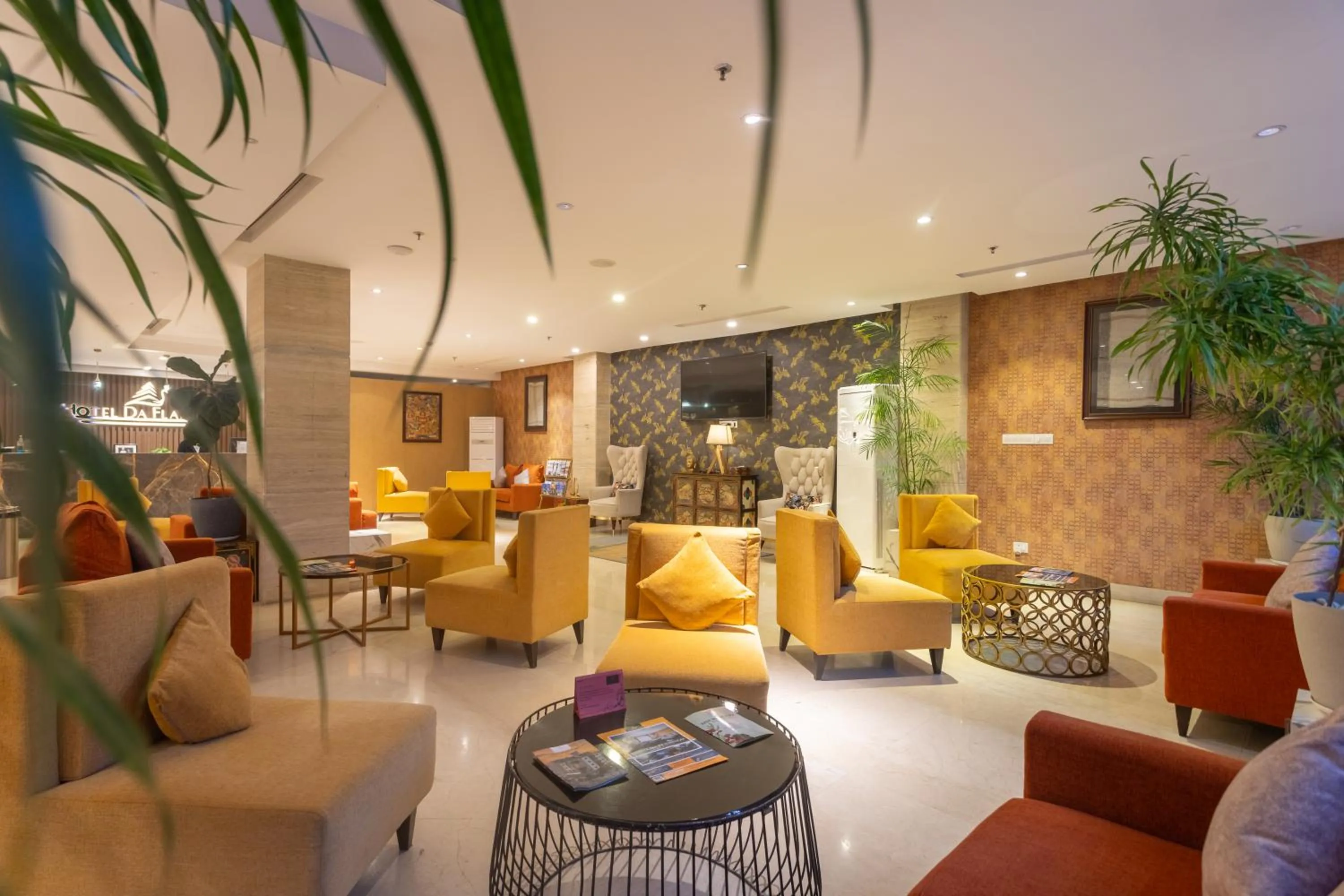 Seating area in Hotel Da Flamingo