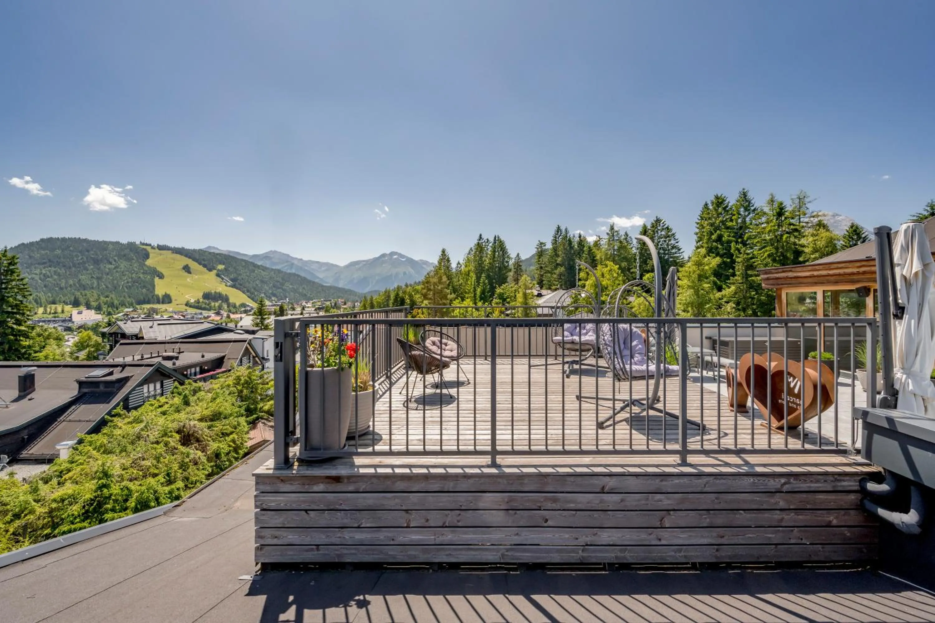 Balcony/Terrace in Natur & Spa Hotel Lärchenhof