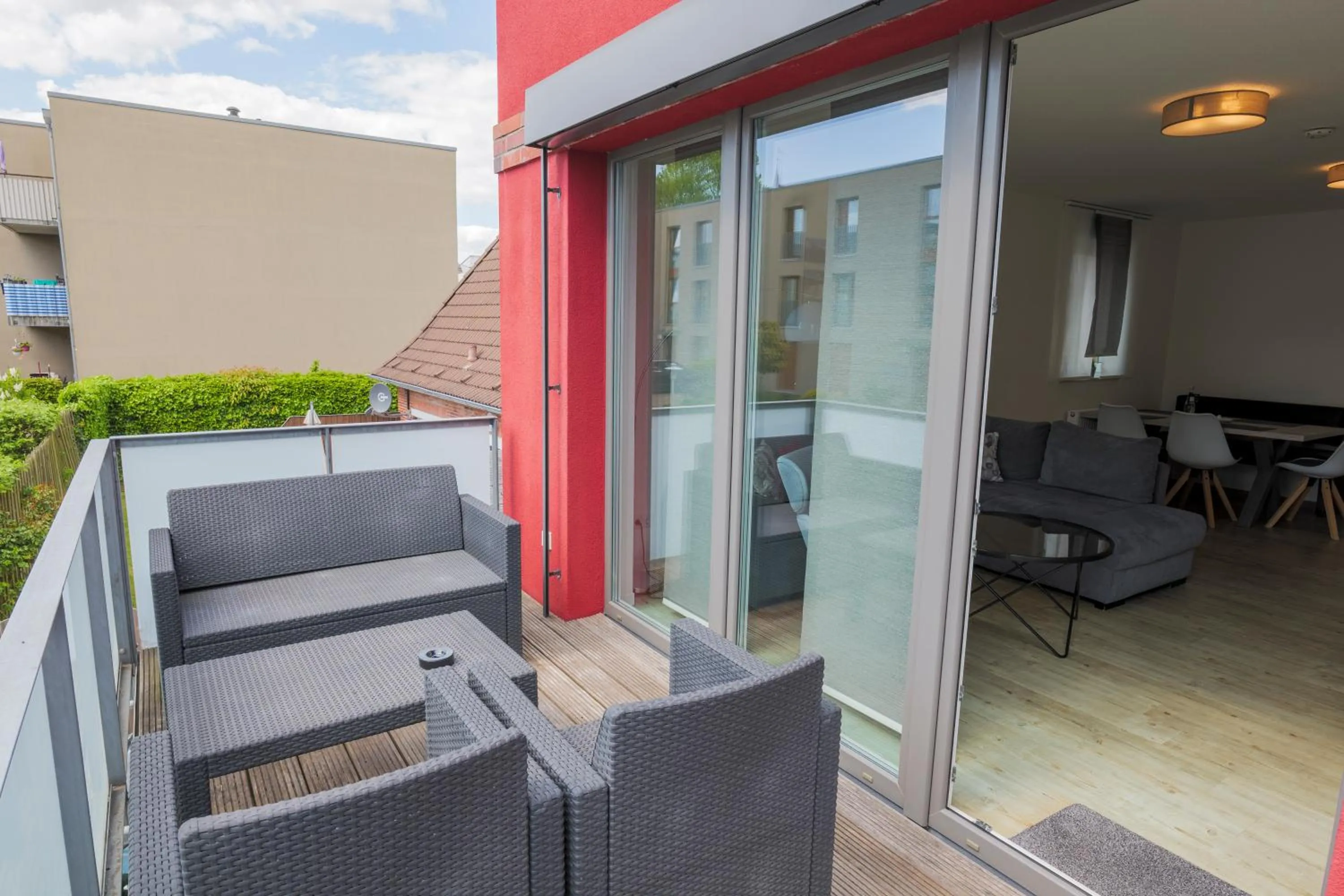 Balcony/Terrace in Hotel Hafen Büsum