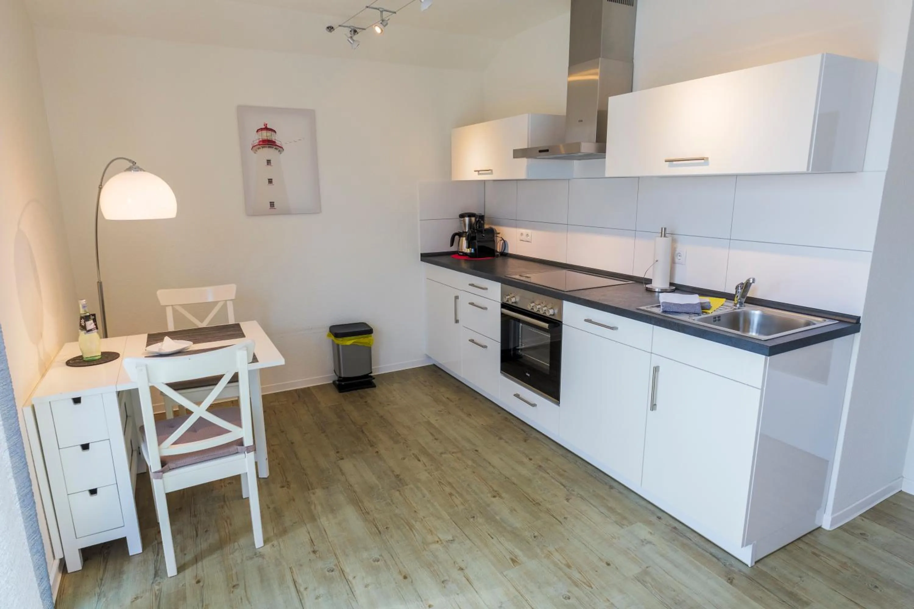 Kitchen or kitchenette in Hotel Hafen Büsum