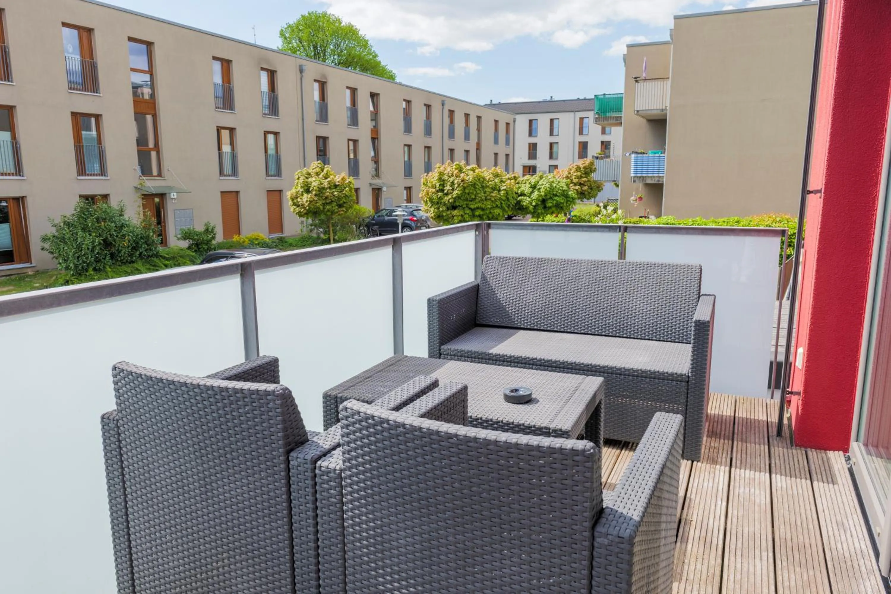 Balcony/Terrace in Hotel Hafen Büsum