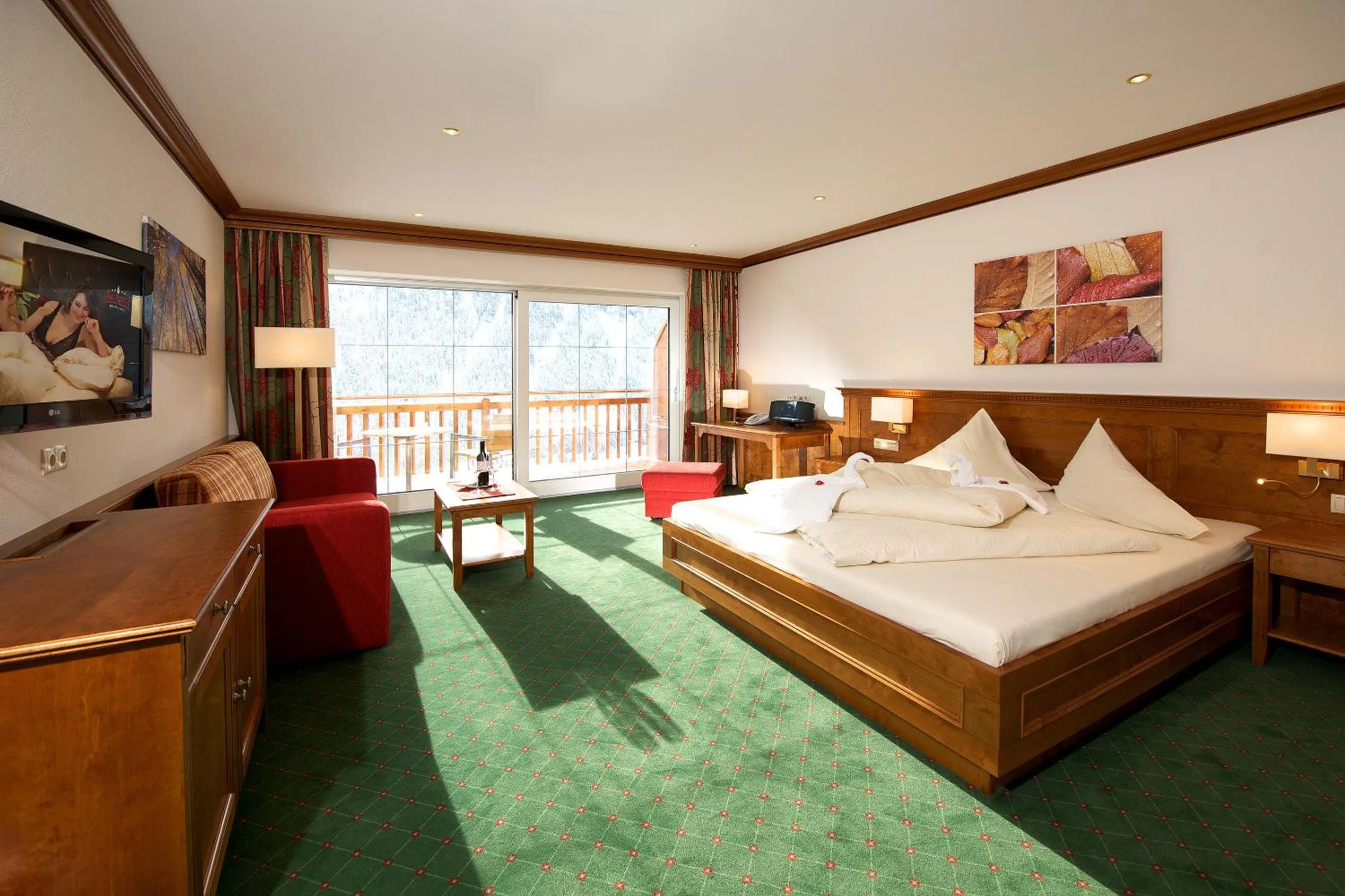 Bed in Berg-Spa & Hotel Zamangspitze