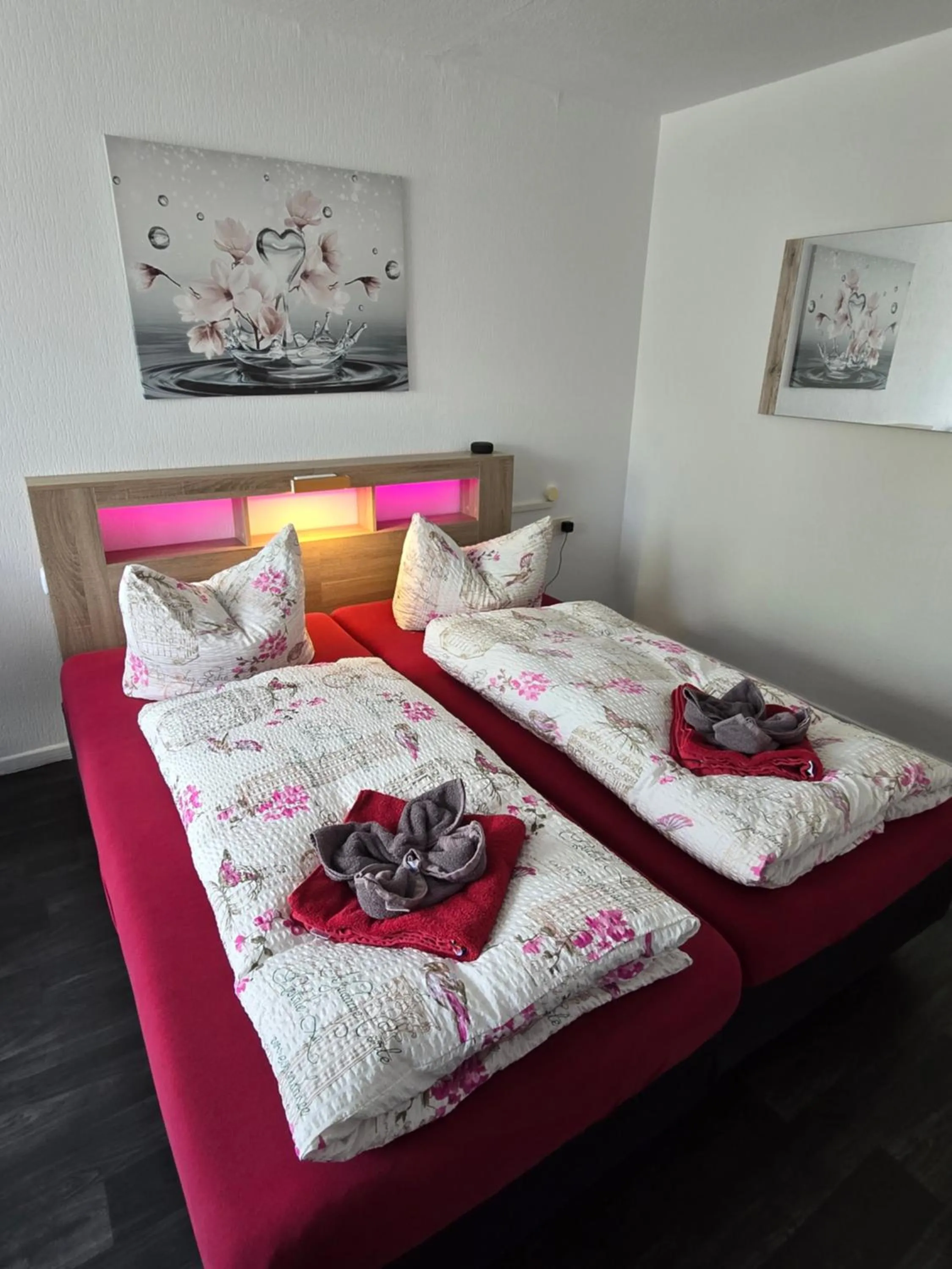 Bed in Pension Hamburg