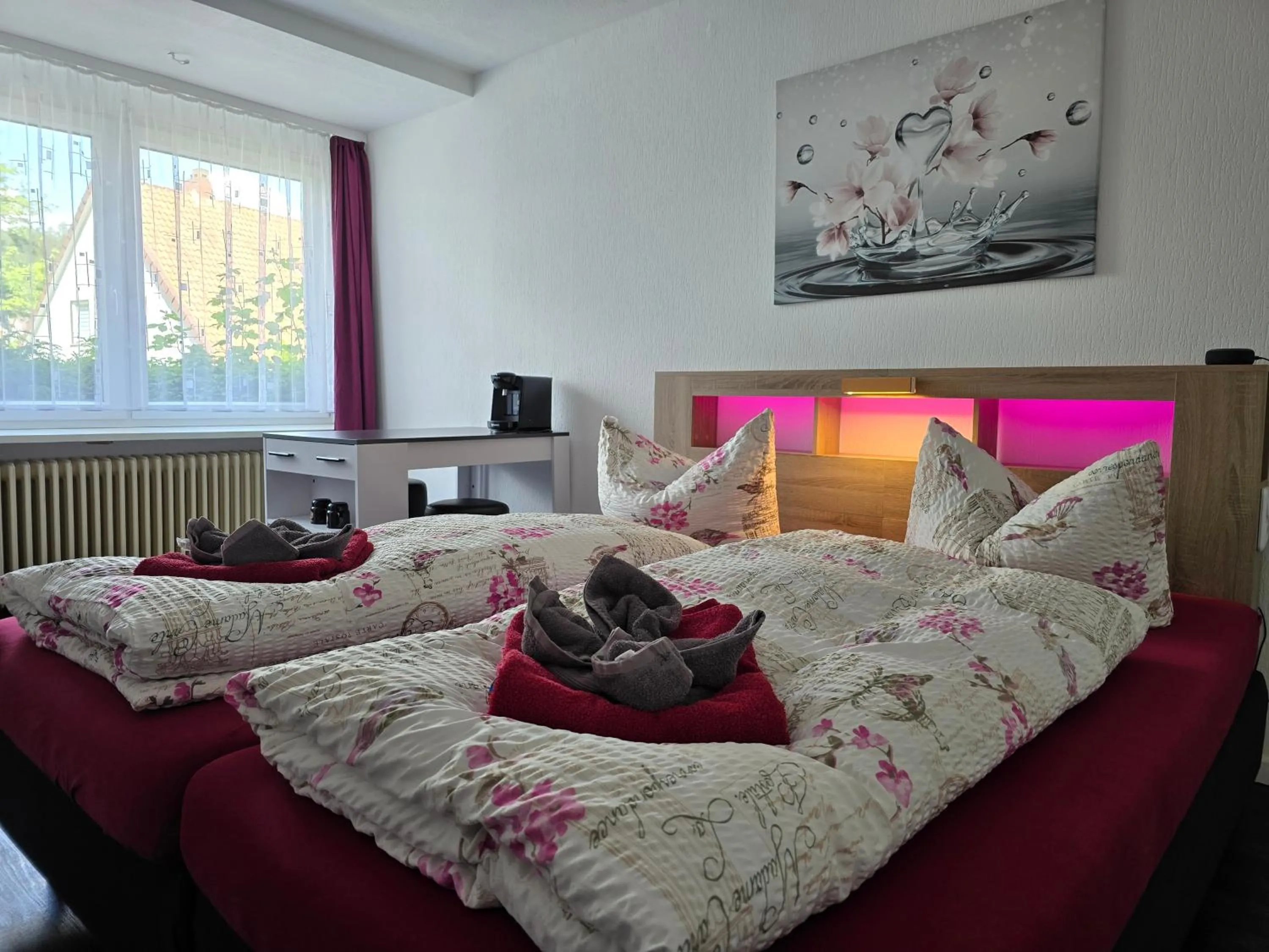 Bed in Pension Hamburg