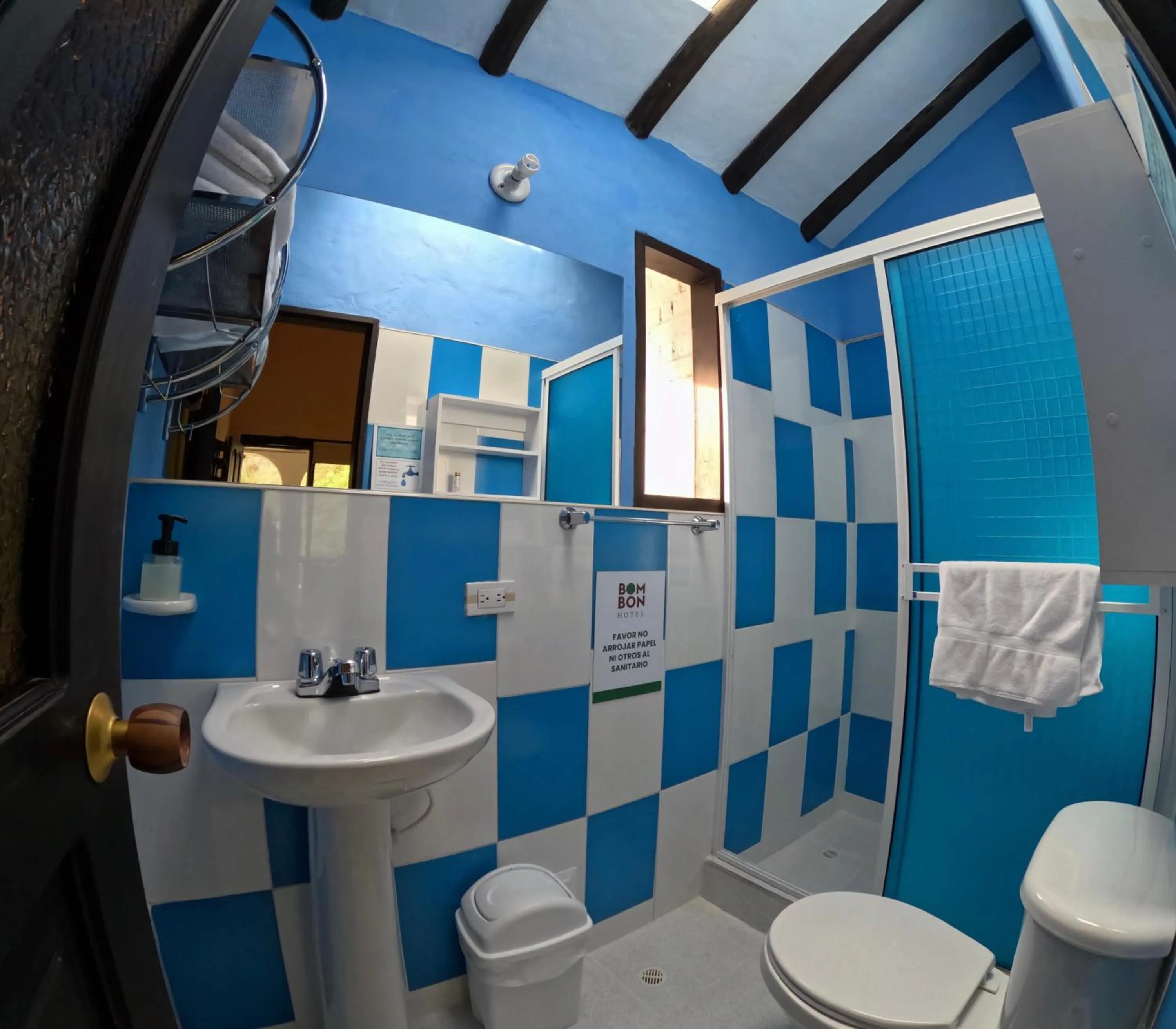 Bathroom in Bombon Hotel