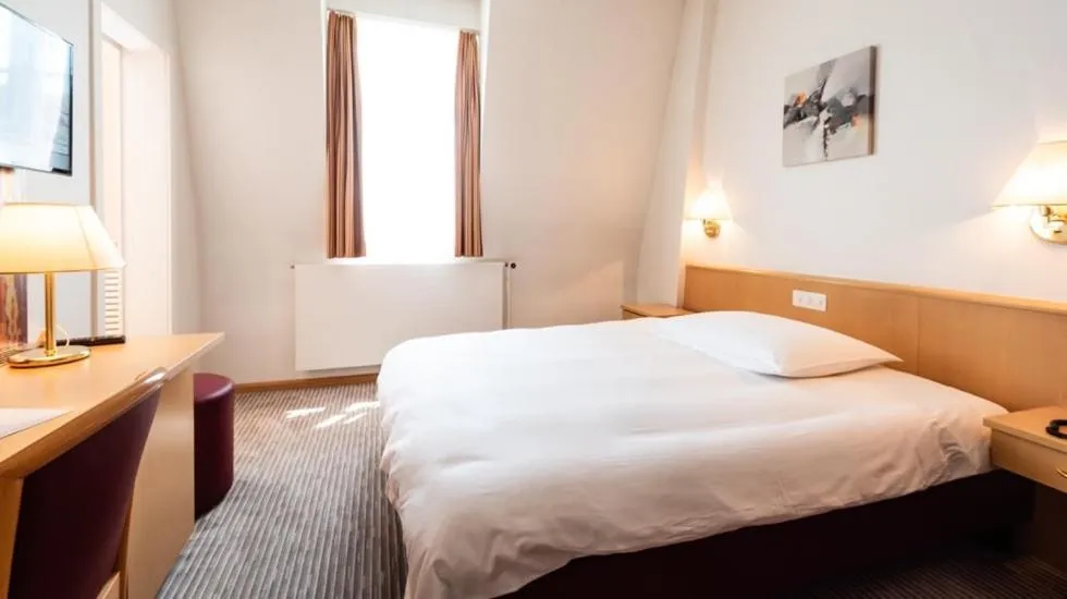 Bed in Central City Hotel Rochat