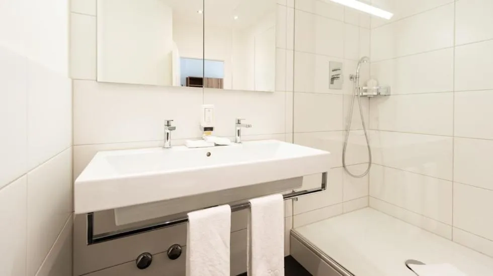 Bathroom in Central City Hotel Rochat