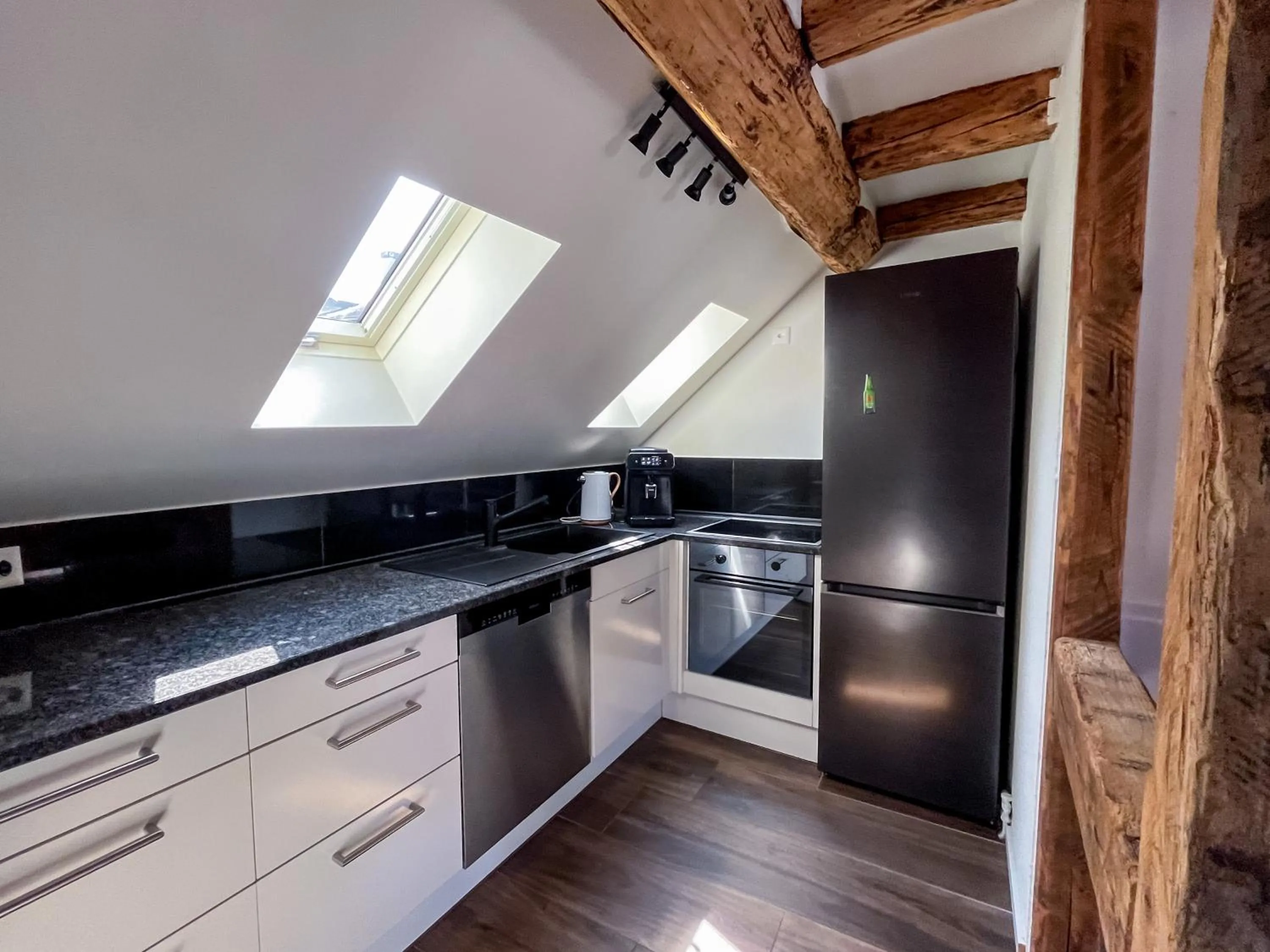 Kitchen or kitchenette in stattHotel