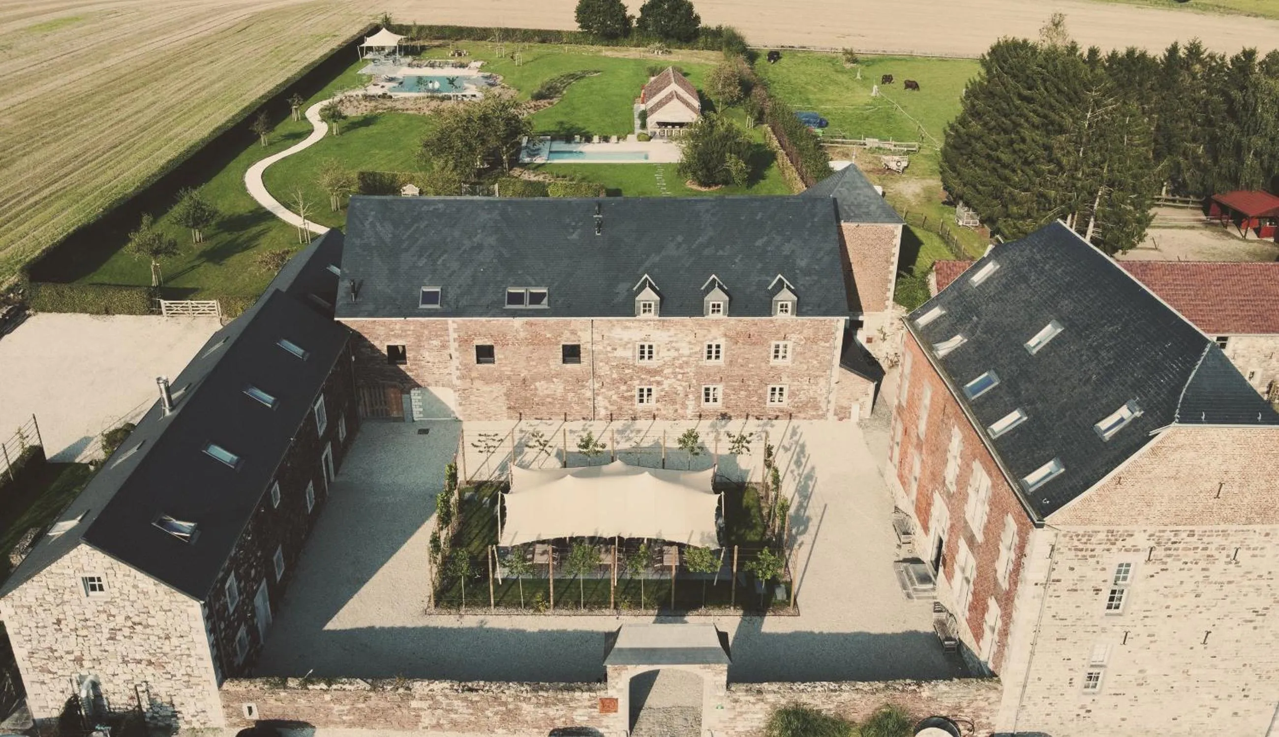 Bird's eye view in Domaine Sur Les Sarts