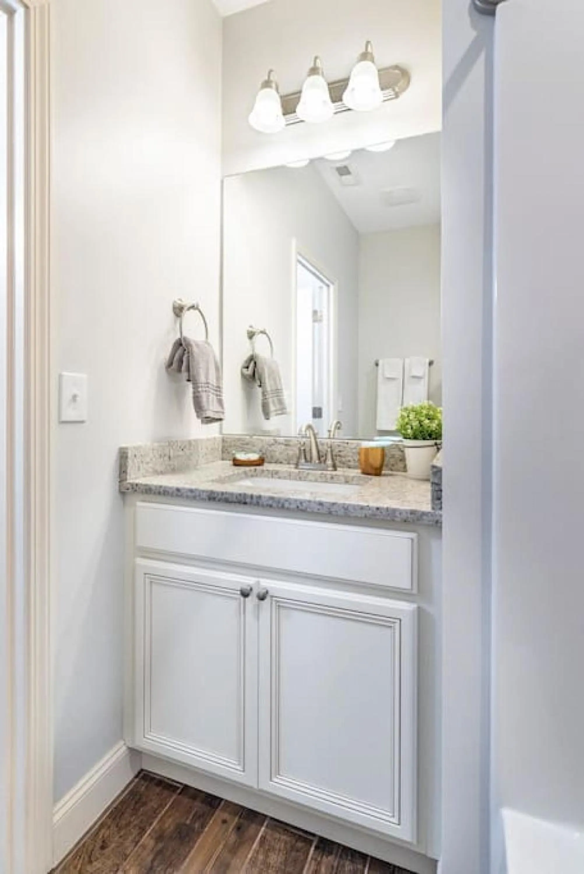 Bathroom in Elegant Cades Cove Condo with Community Pool