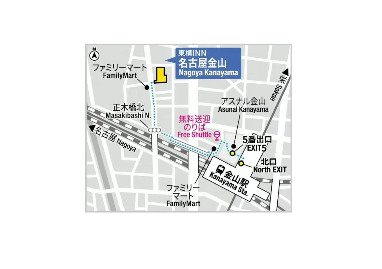 shuttle in Toyoko Inn Nagoya Kanayama