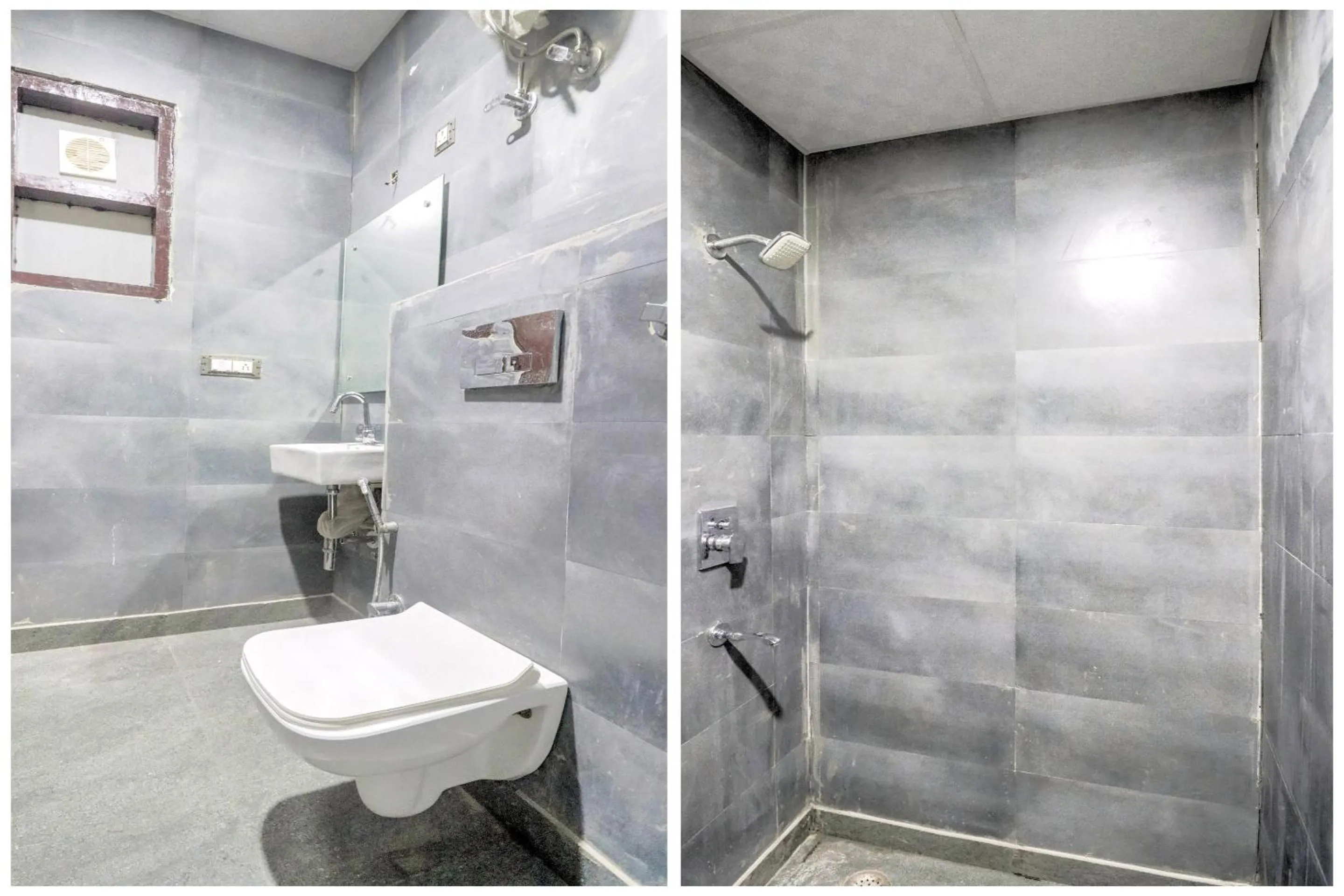 Bathroom in Collection O Mahavir Enclave Near Dashrath Puri Metro Station
