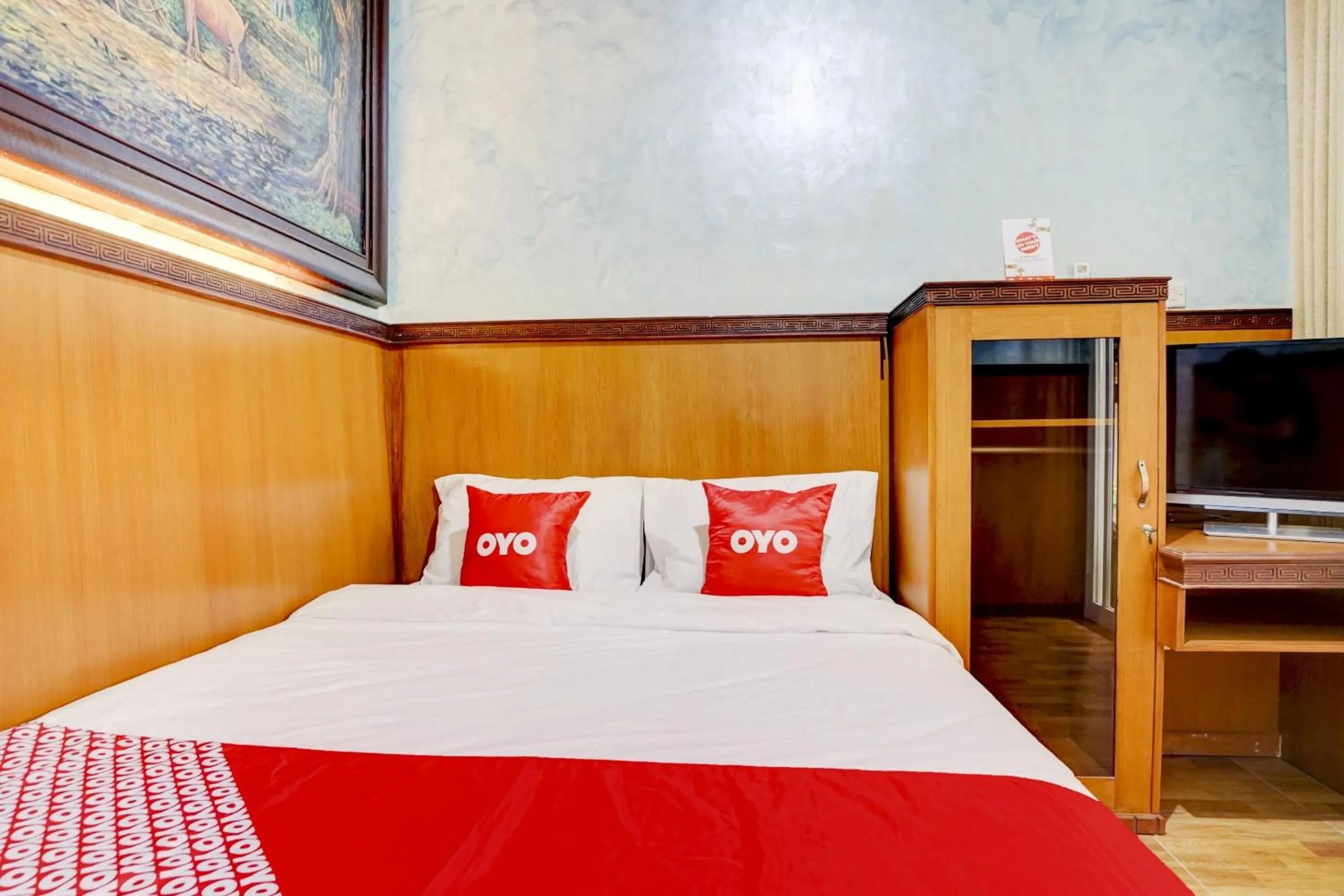 Bedroom, Bed in OYO 90303 Cafe & Homestay Kolam Pancing Abah