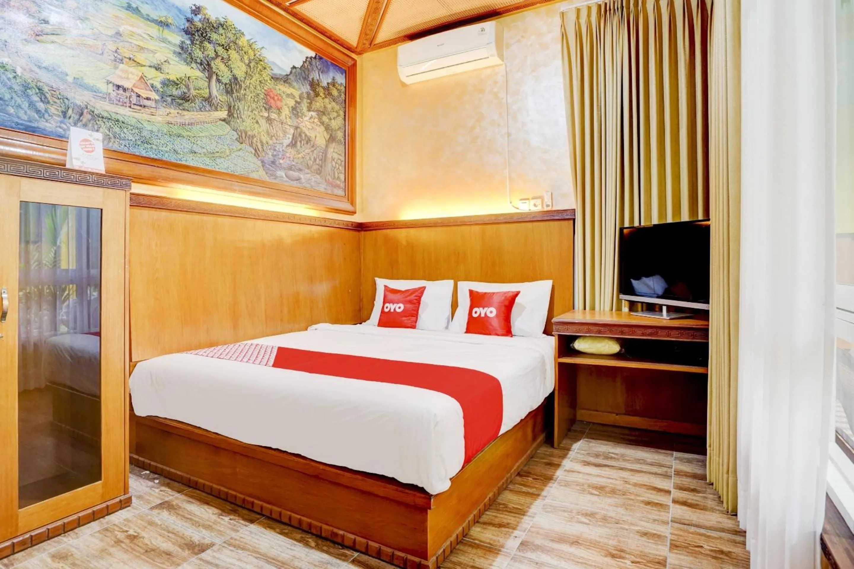 Bedroom, Bed in OYO 90303 Cafe & Homestay Kolam Pancing Abah