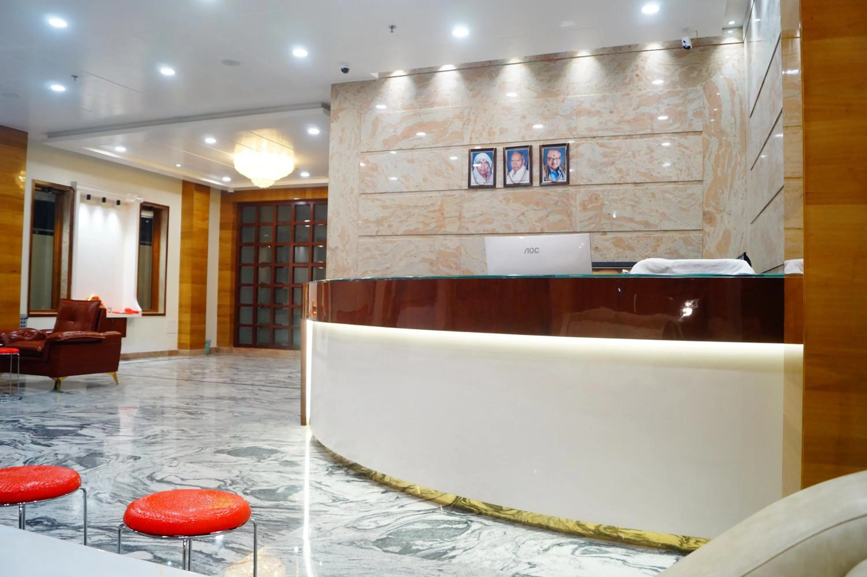 Lobby or reception in Hotel Shree Shyam International