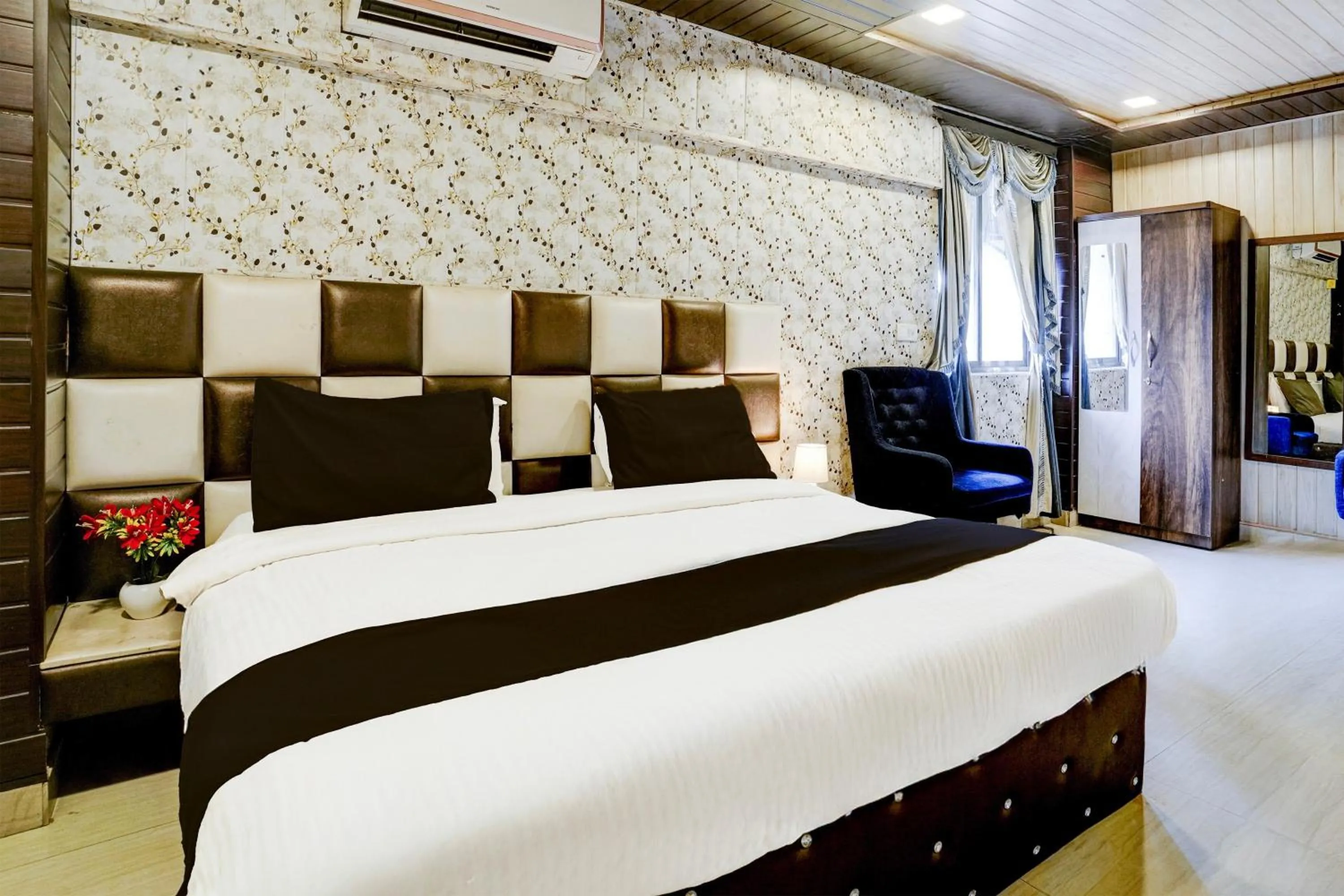 Bedroom, Bed in Super Collection O Thane Formerly Dove Residency