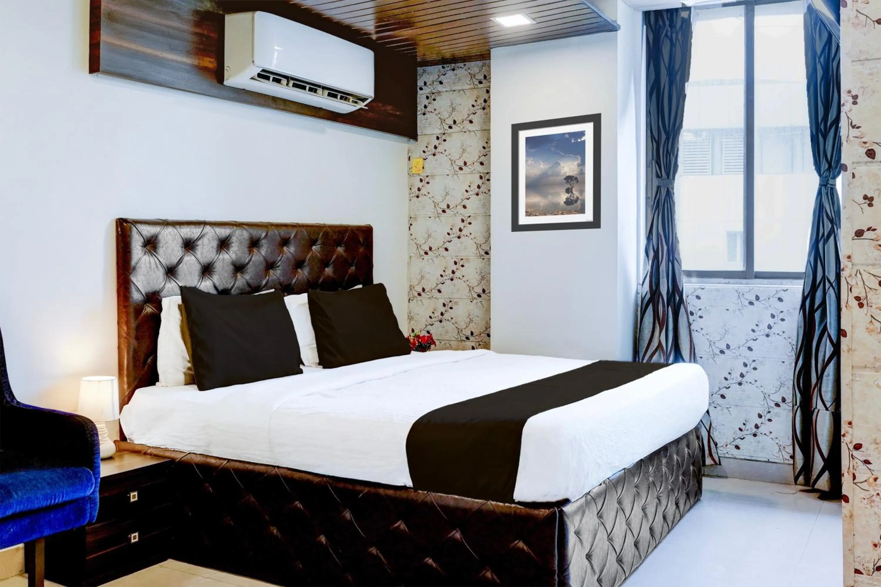 Bedroom, Bed in Super Collection O Thane Formerly Dove Residency