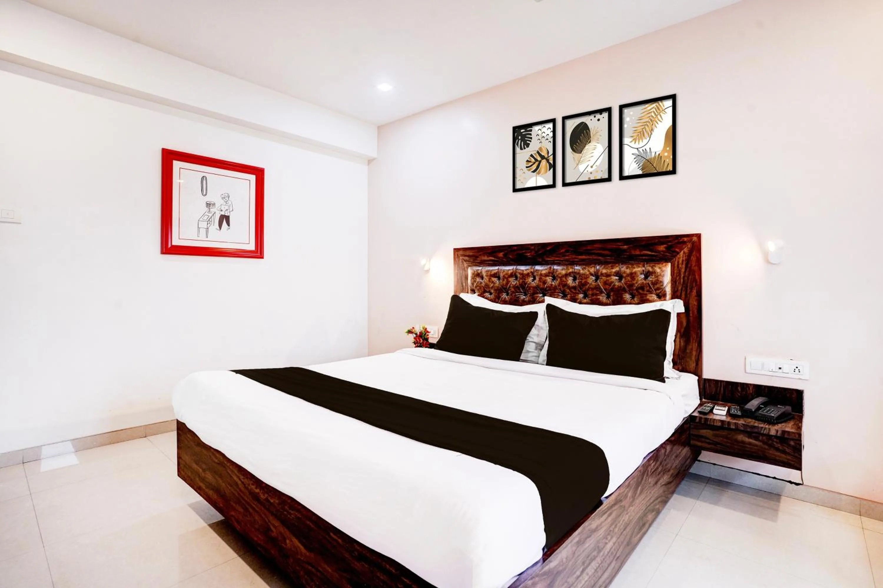 Bedroom, Bed in Super Townhouse OAK Kopar Khairane Navi Mumbai Formerly IVY Hotel