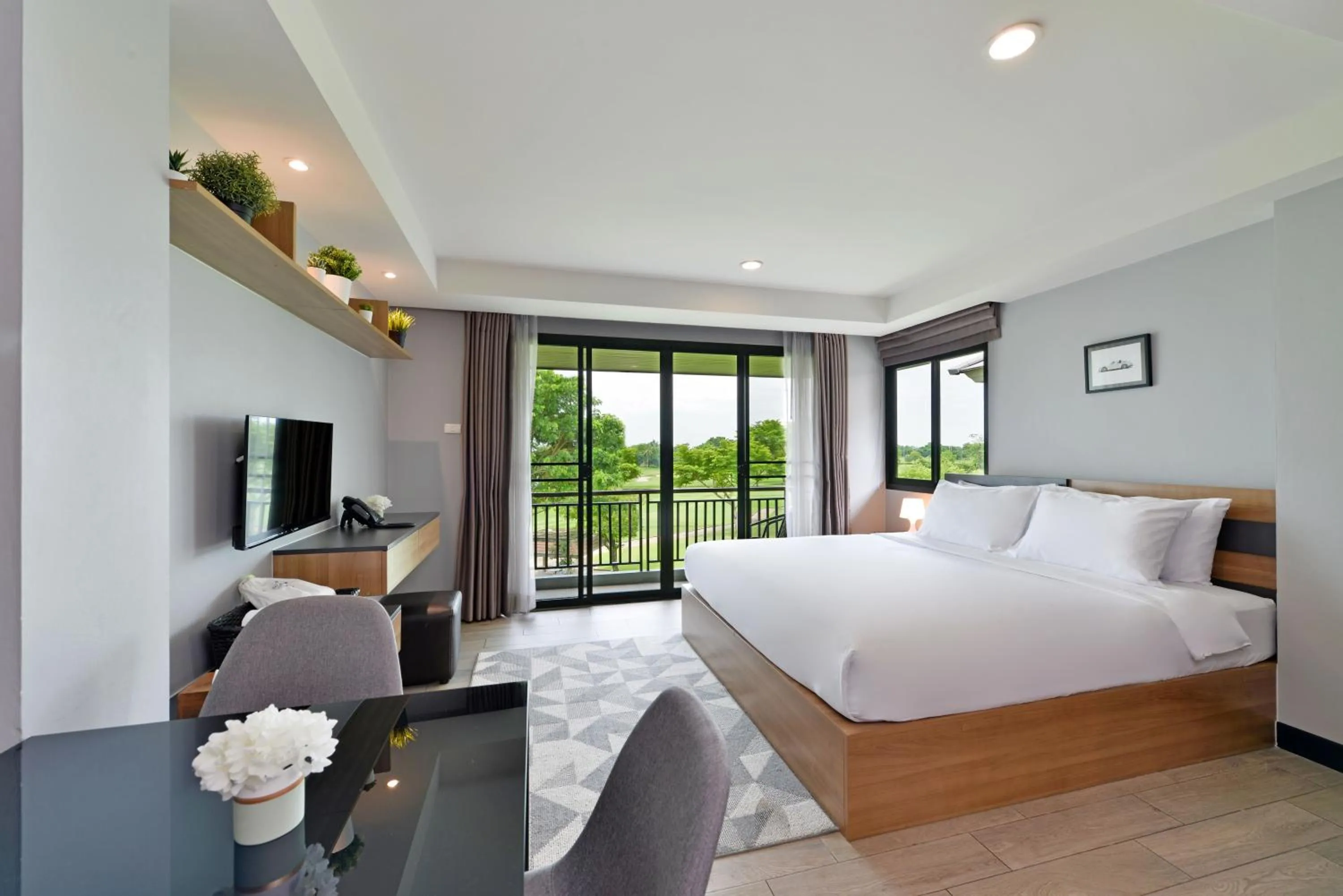 Bed in Raweewan Residence hotel