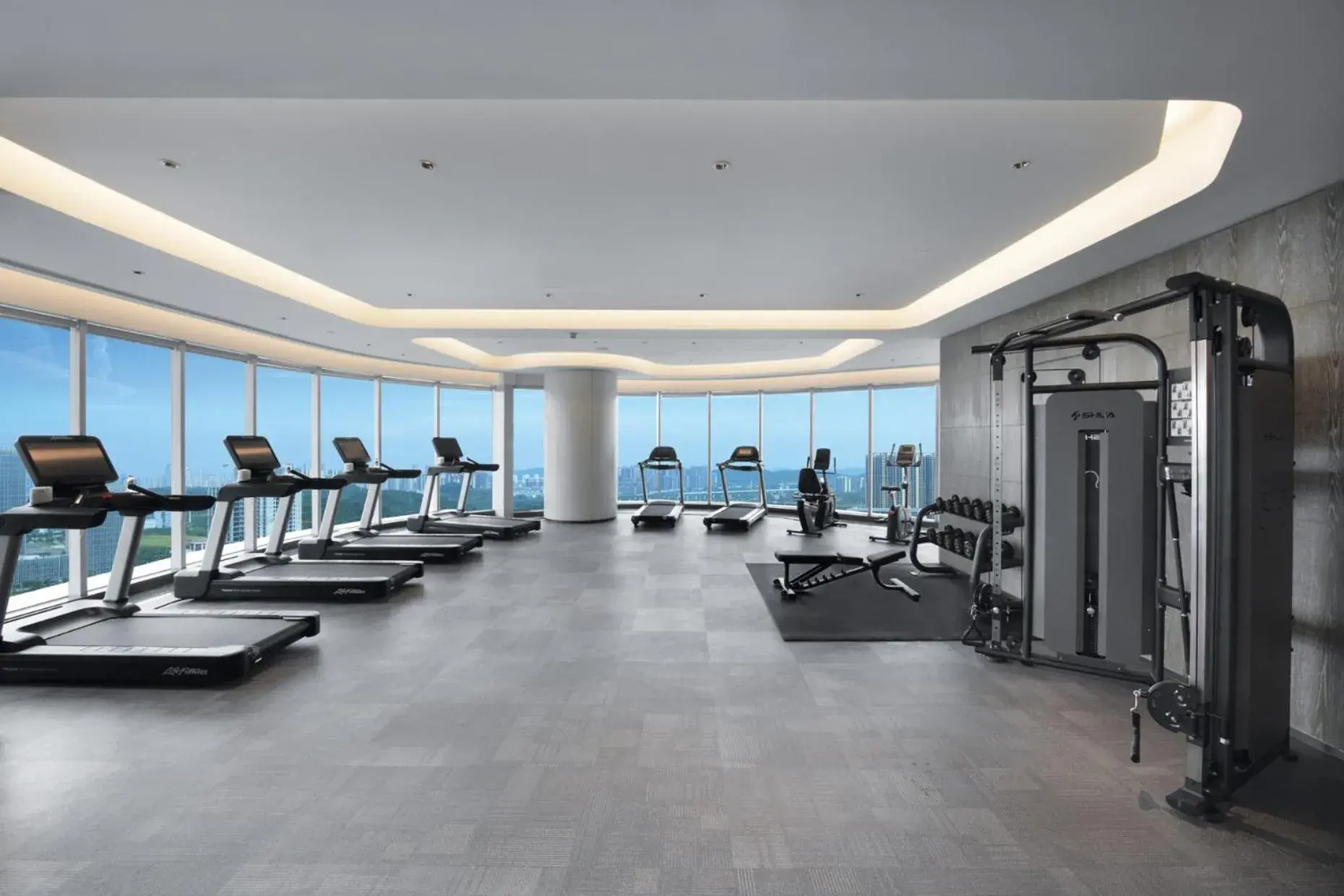 Fitness centre/facilities in Crowne Plaza Wuhan Optics Valley by IHG Fitness centre/facilities in Crowne Plaza Wuhan Optics Valley by IHG