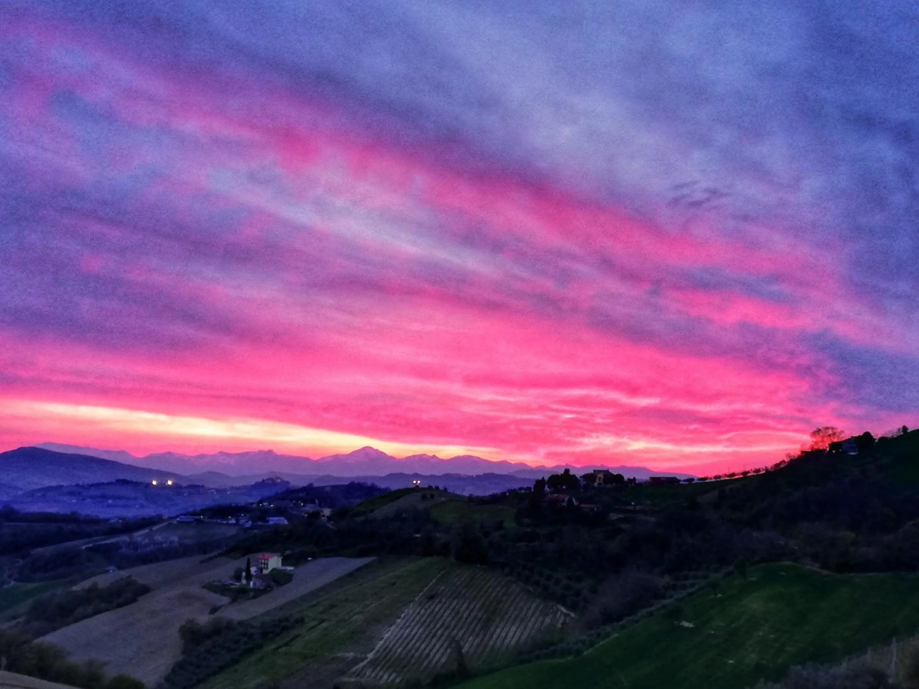 Sunset in La mia Casa nelle Marche