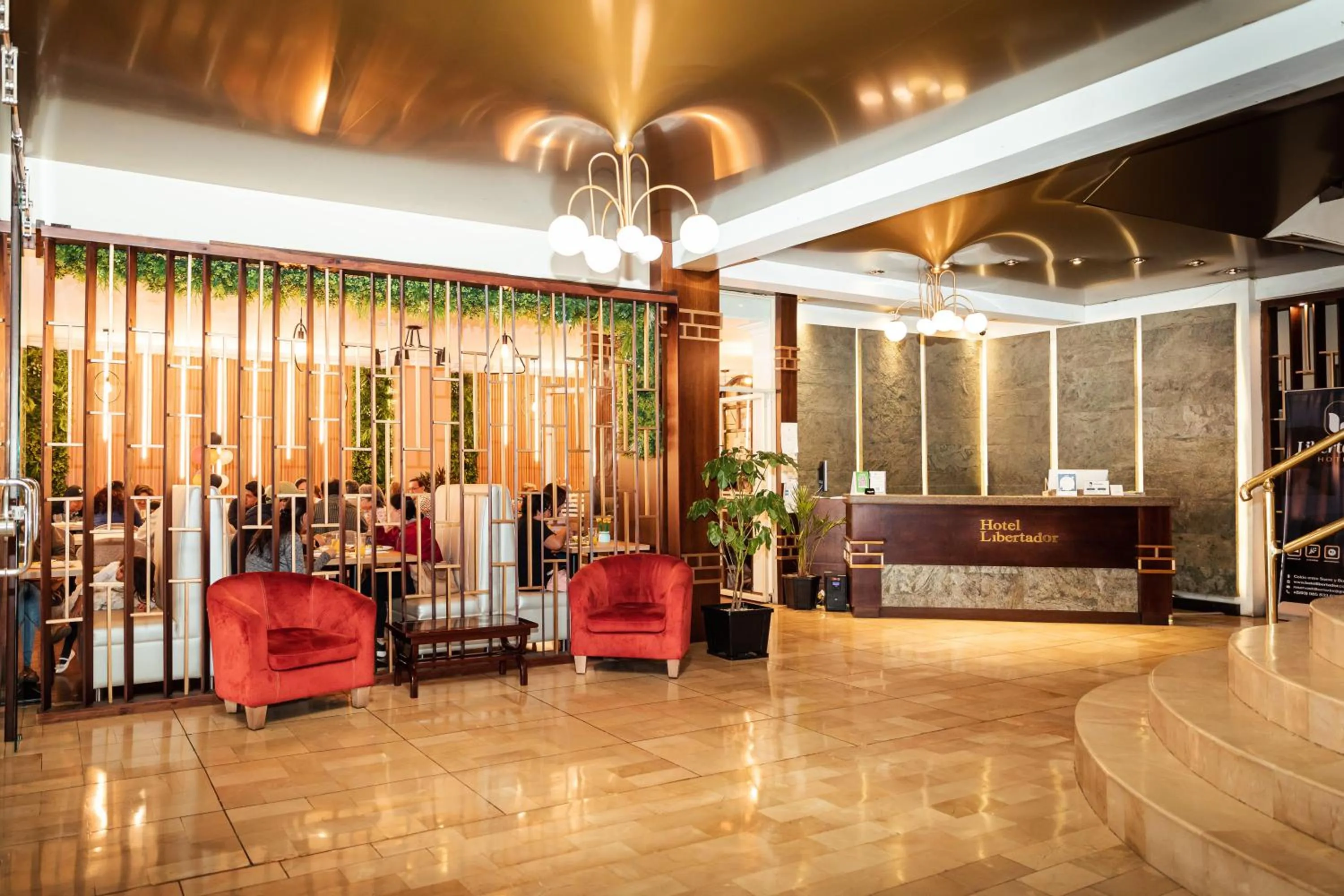Lobby or reception in Hotel Libertador