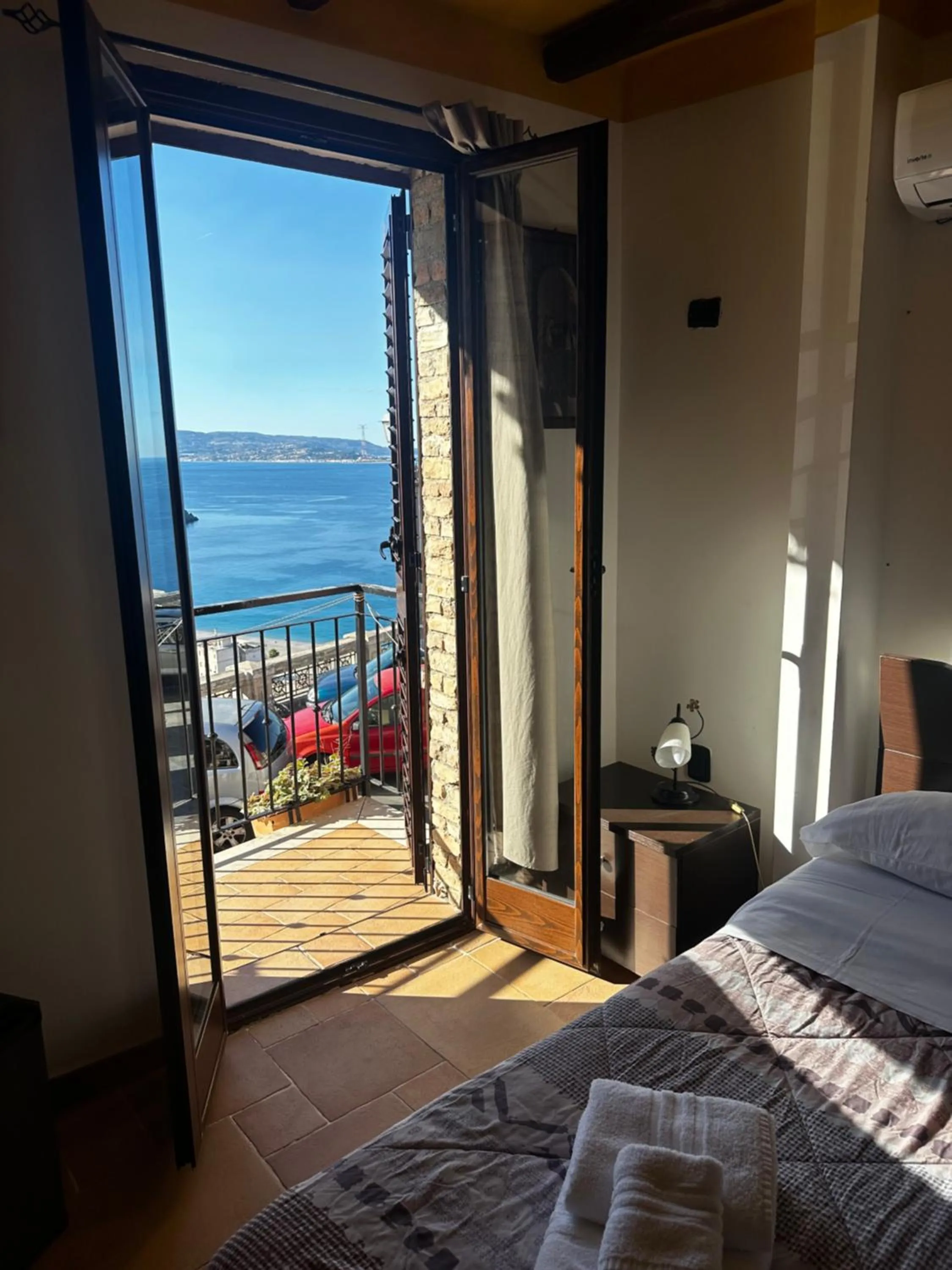 Balcony/Terrace, Bed in B&B La Bastia