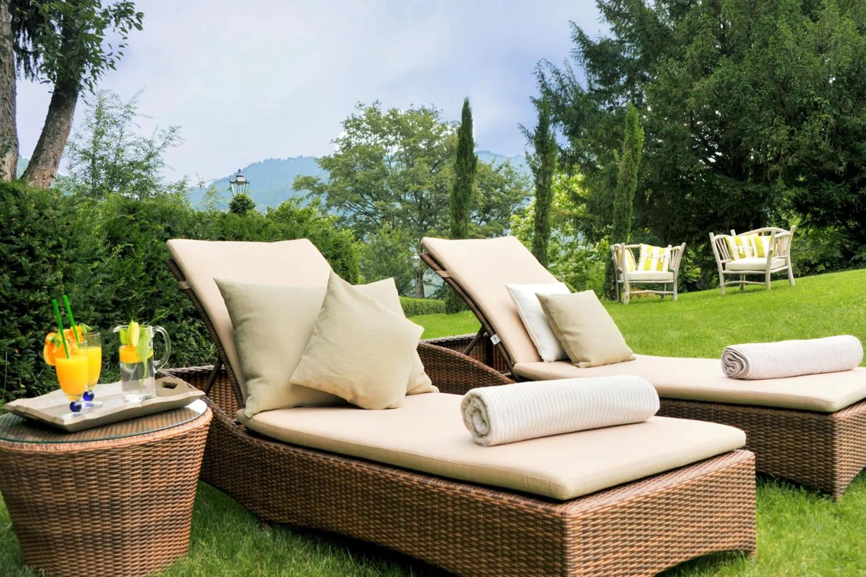 Garden in Hotel Schlossberg