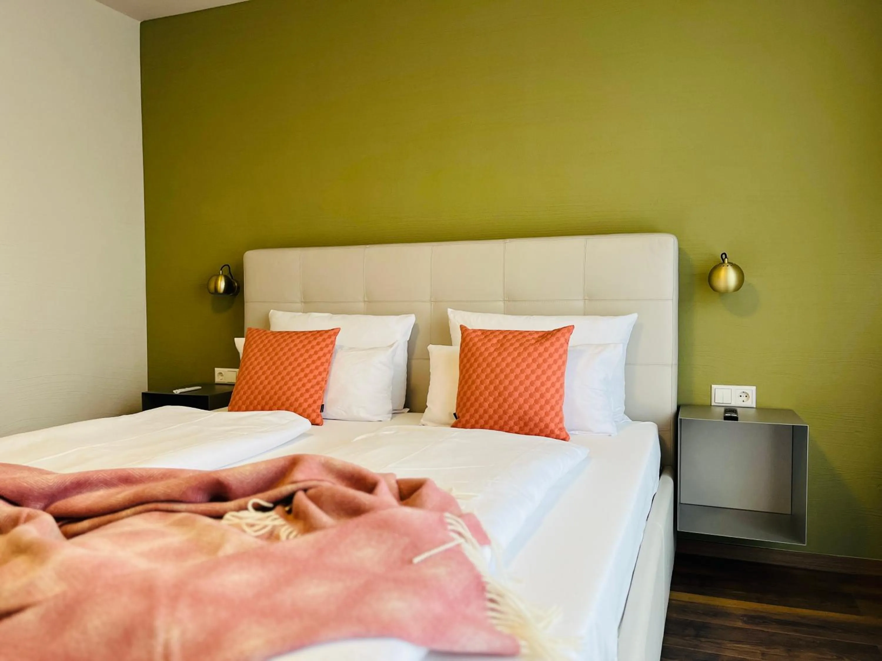 Bedroom, Bed in Hotel Schlossberg