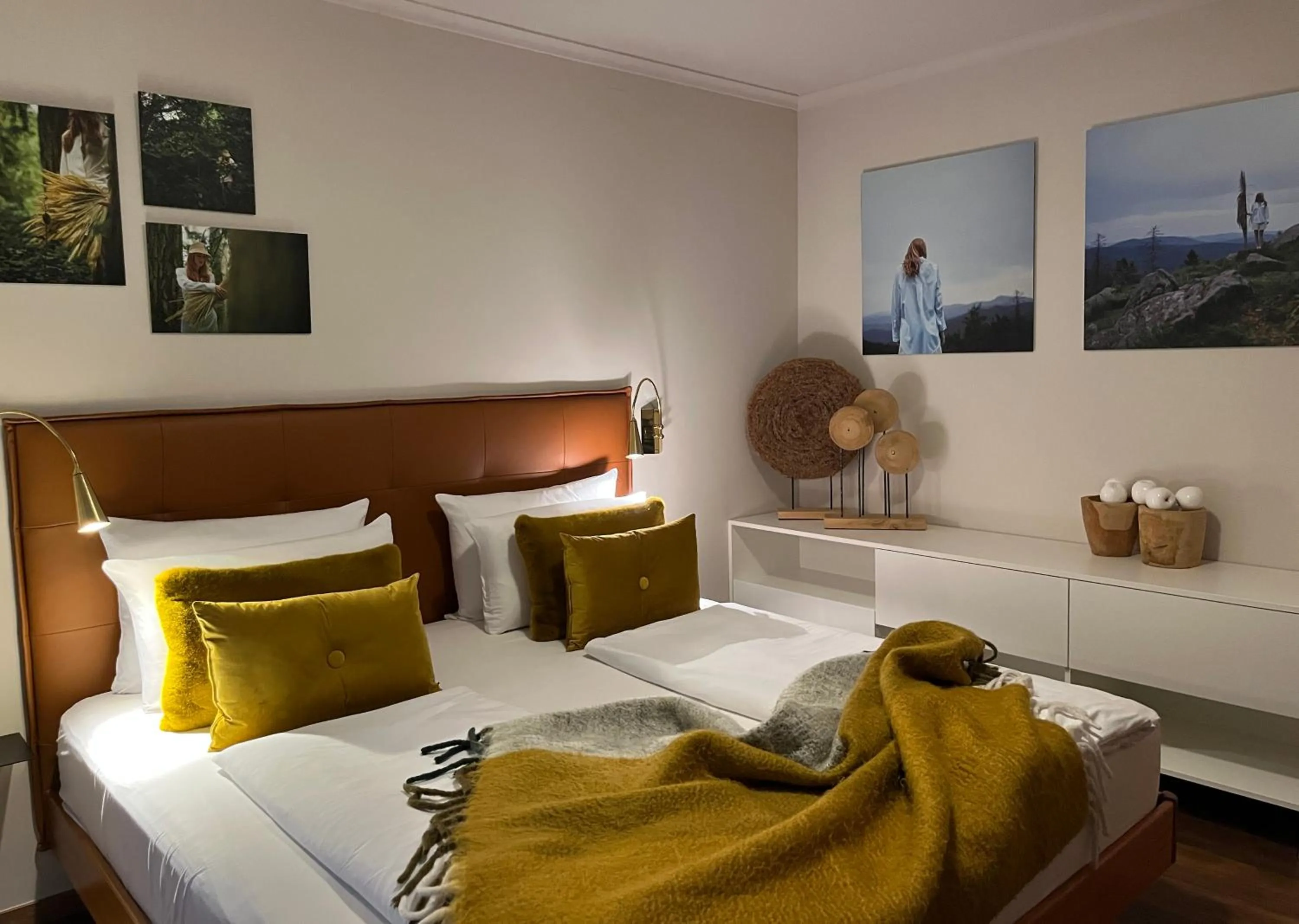 Bedroom, Bed in Hotel Schlossberg