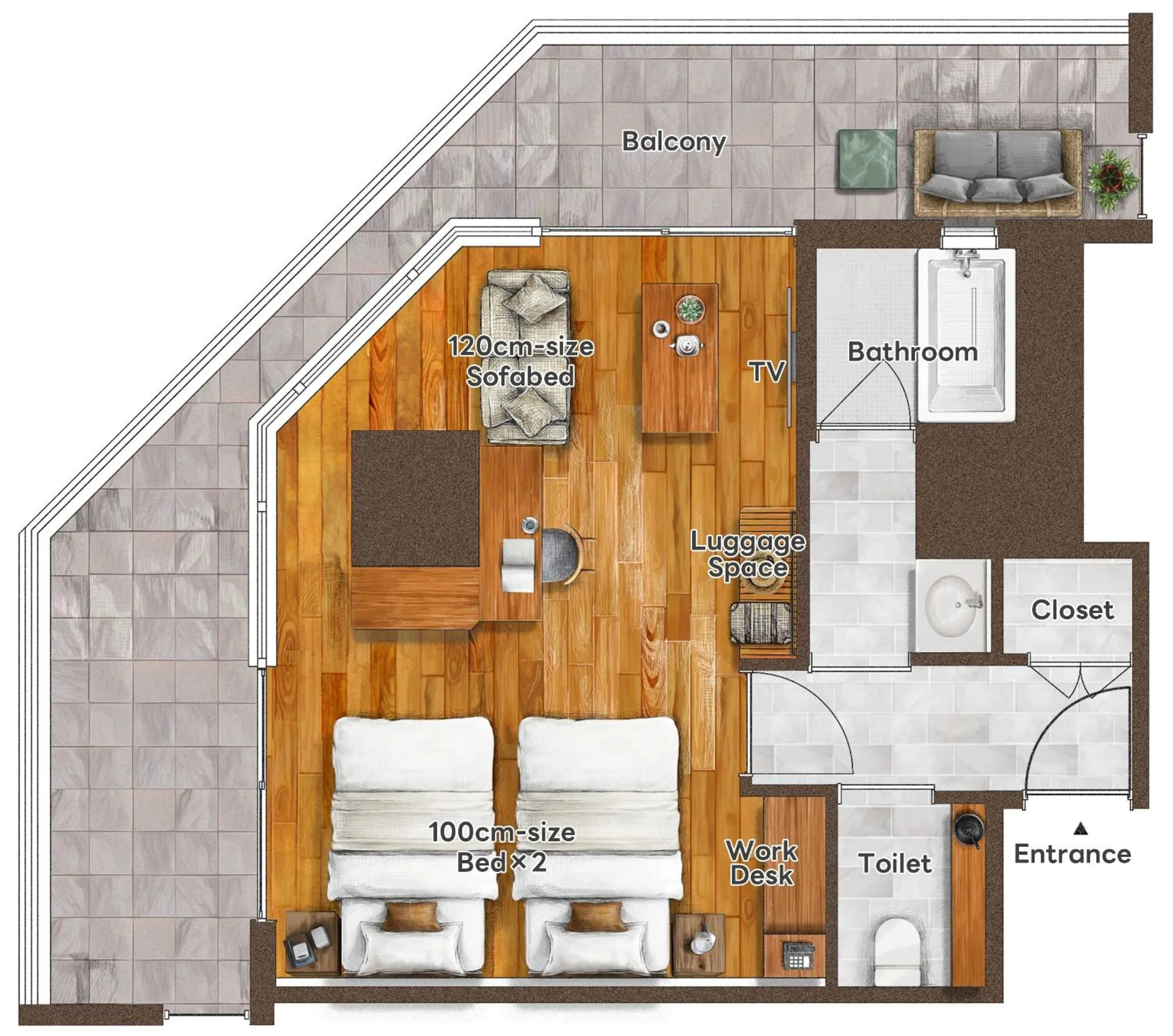 Floor plan in PROSTYLE TERRACE NAHA