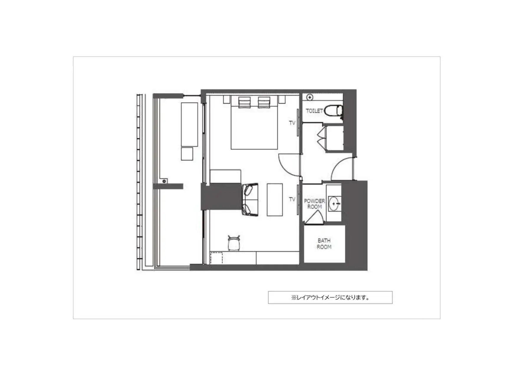 Deluxe Double Room with Balcony - single occupancy in PROSTYLE TERRACE NAHA Deluxe Double Room with Balcony - single occupancy in PROSTYLE TERRACE NAHA