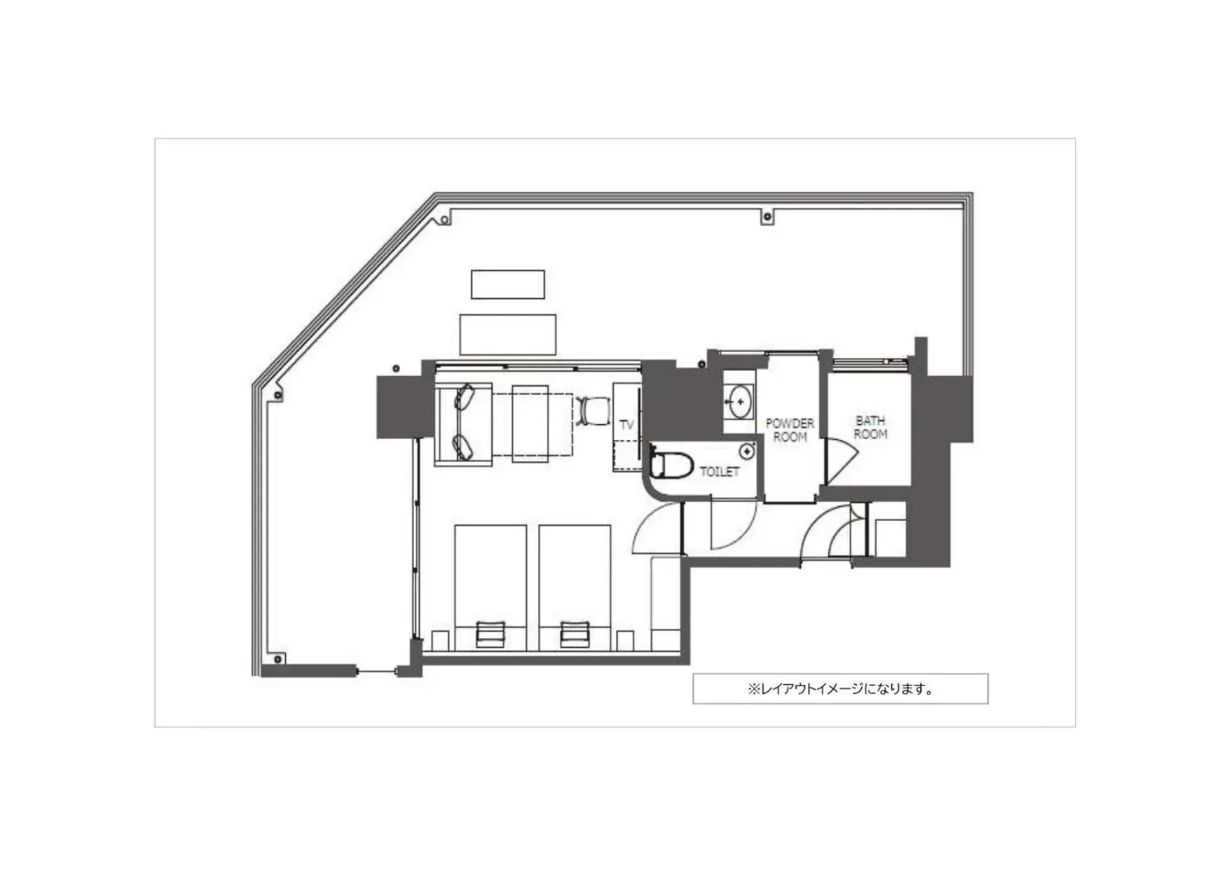 Deluxe Twin Room - single occupancy in PROSTYLE TERRACE NAHA Deluxe Twin Room - single occupancy in PROSTYLE TERRACE NAHA