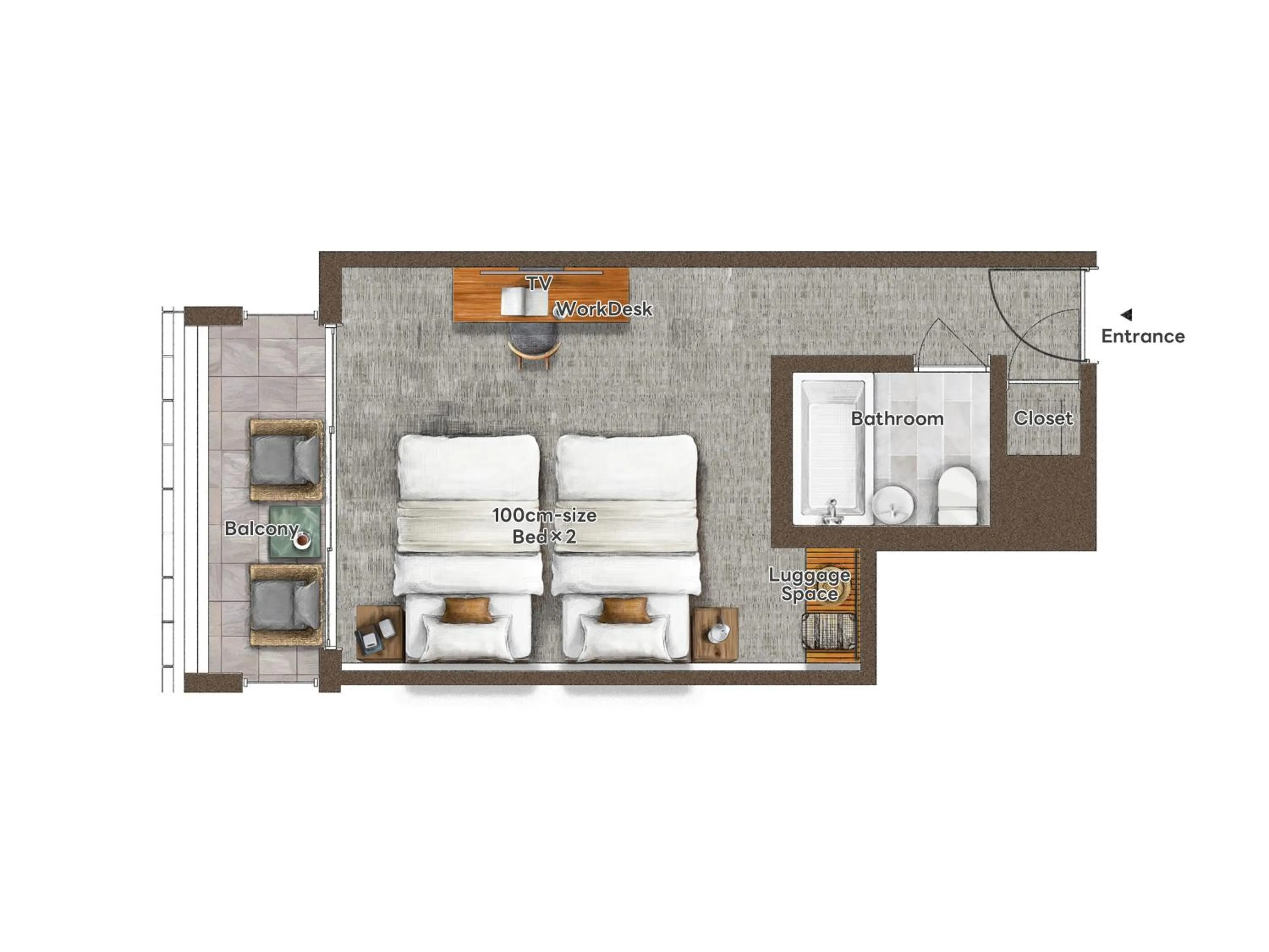 Floor plan in PROSTYLE TERRACE NAHA