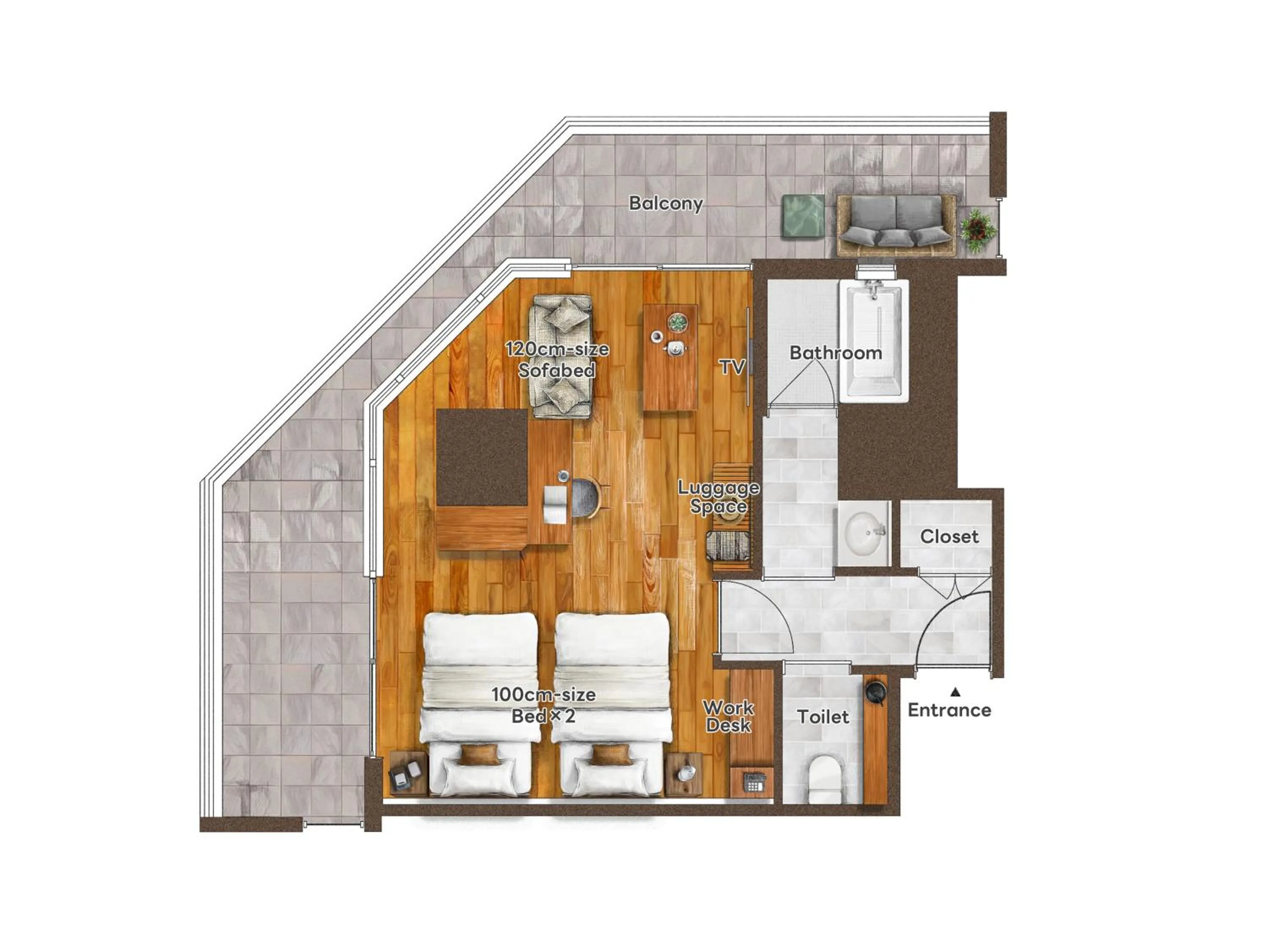 Floor plan in PROSTYLE TERRACE NAHA