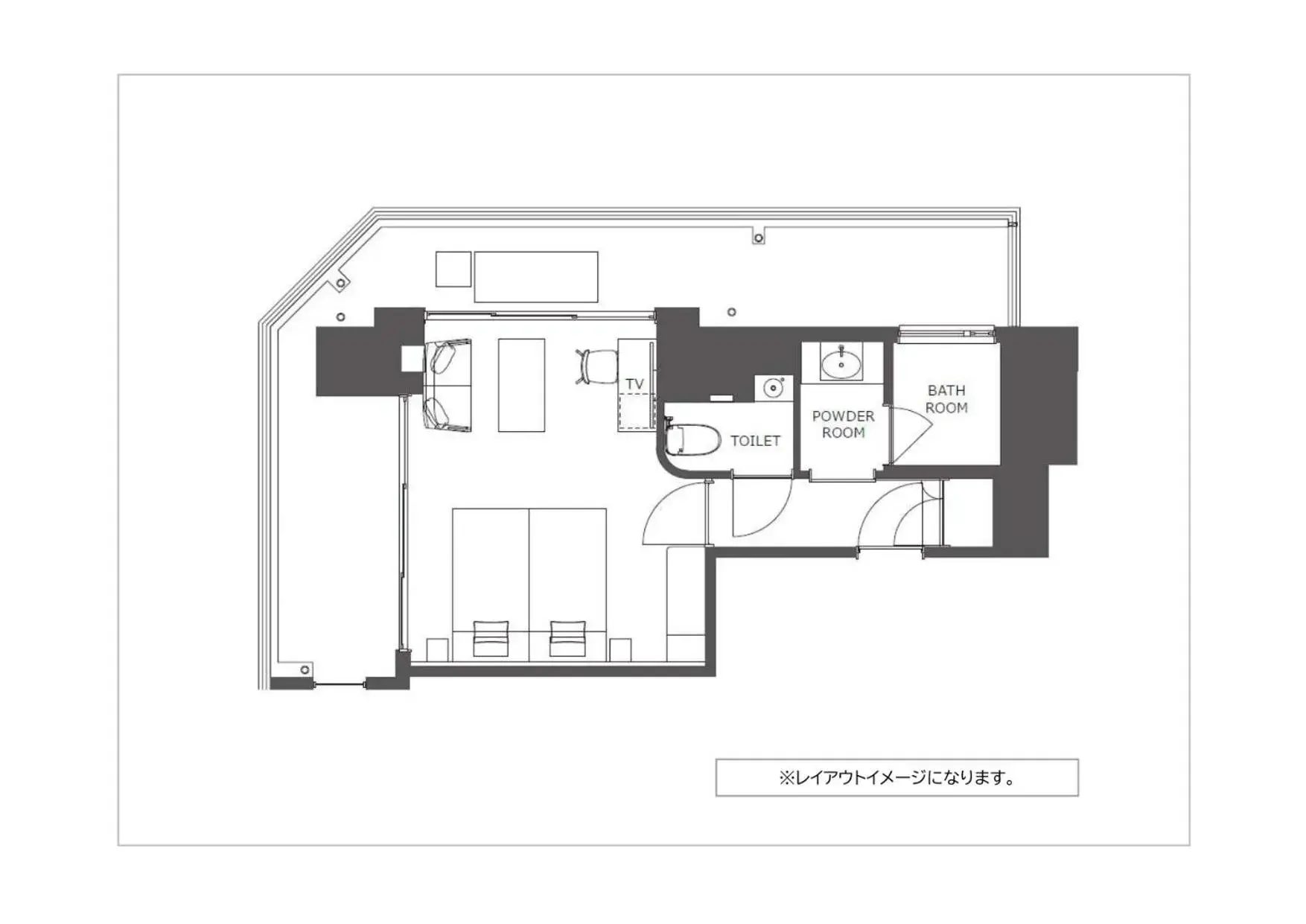 Superior Twin Room with Sea View - single occupancy in PROSTYLE TERRACE NAHA Superior Twin Room with Sea View - single occupancy in PROSTYLE TERRACE NAHA