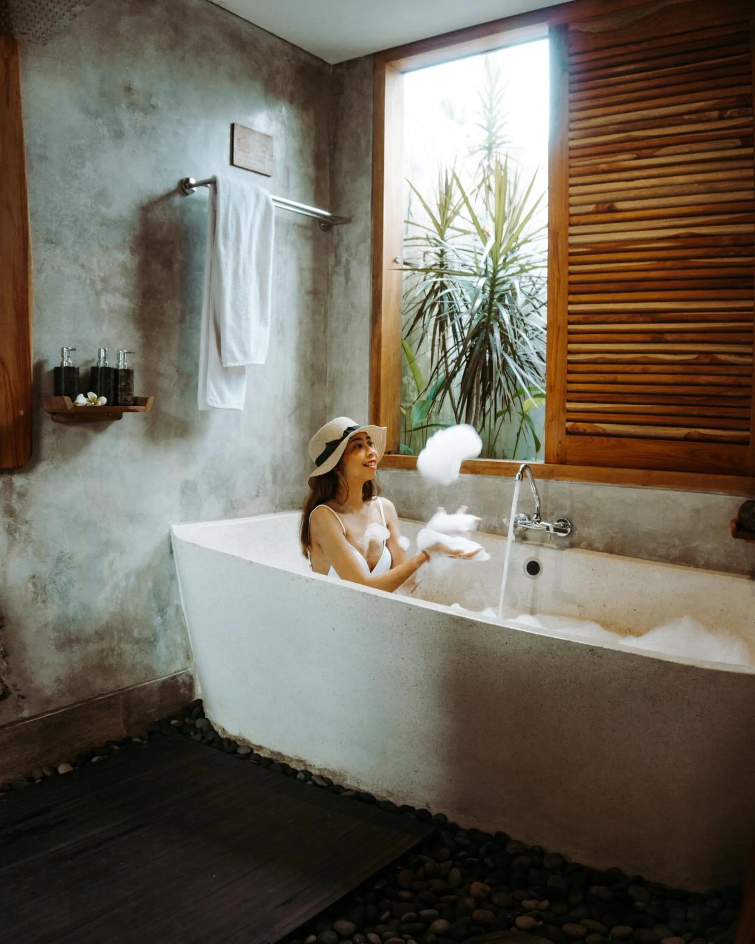 Bathroom in Reswaha Villas by GenuineHost