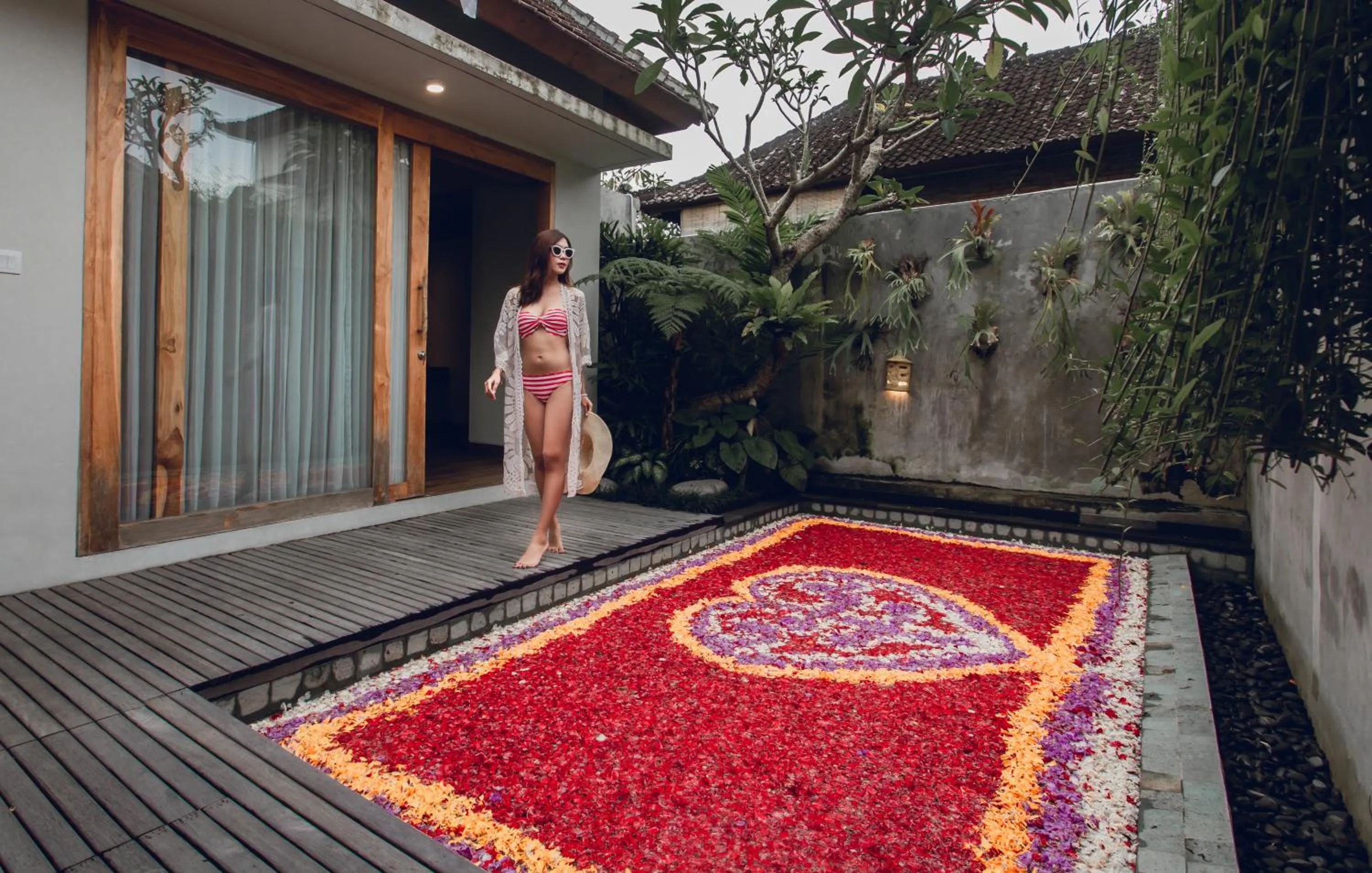 Swimming pool in Reswaha Villas by GenuineHost