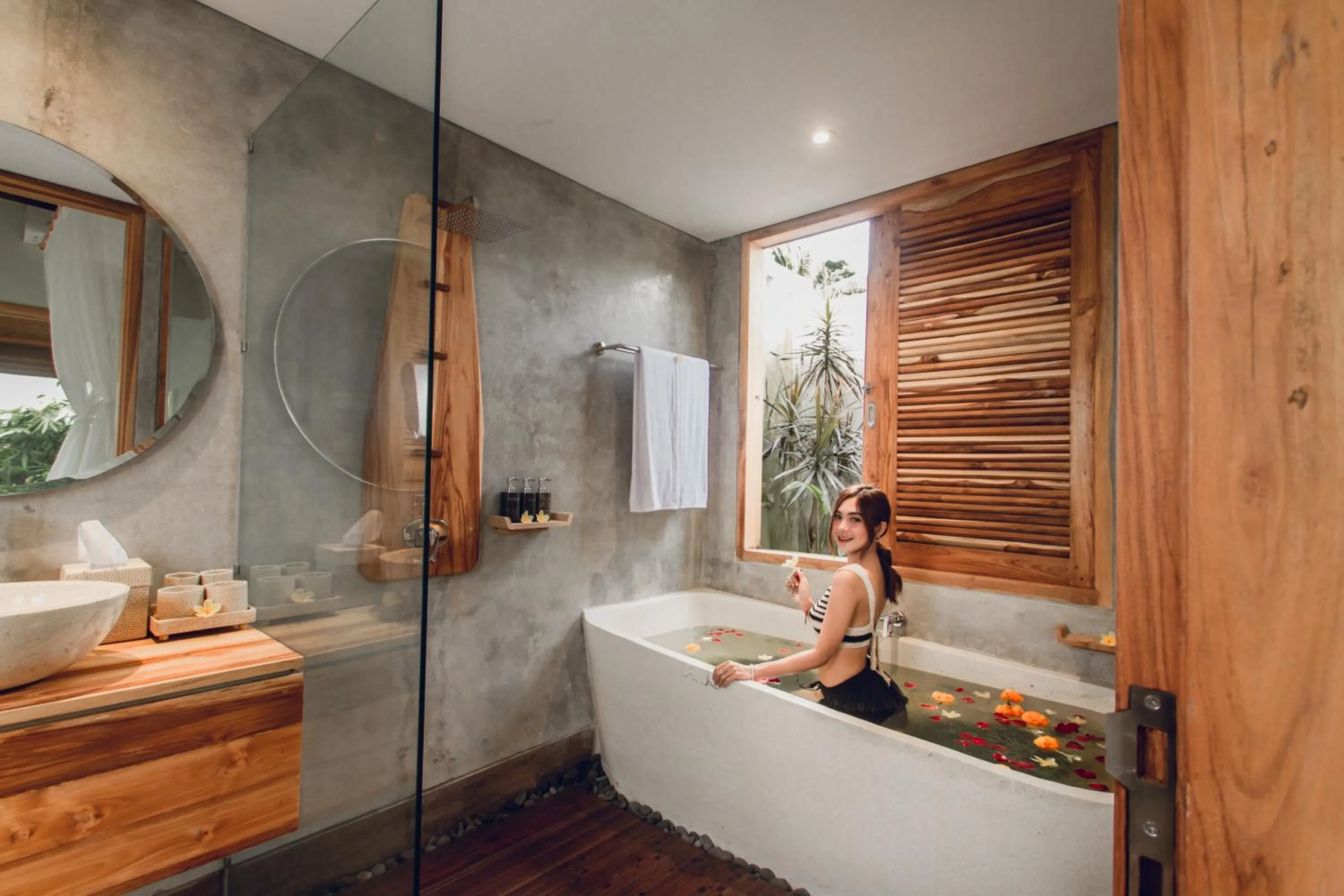 Bathroom in Reswaha Villas by GenuineHost