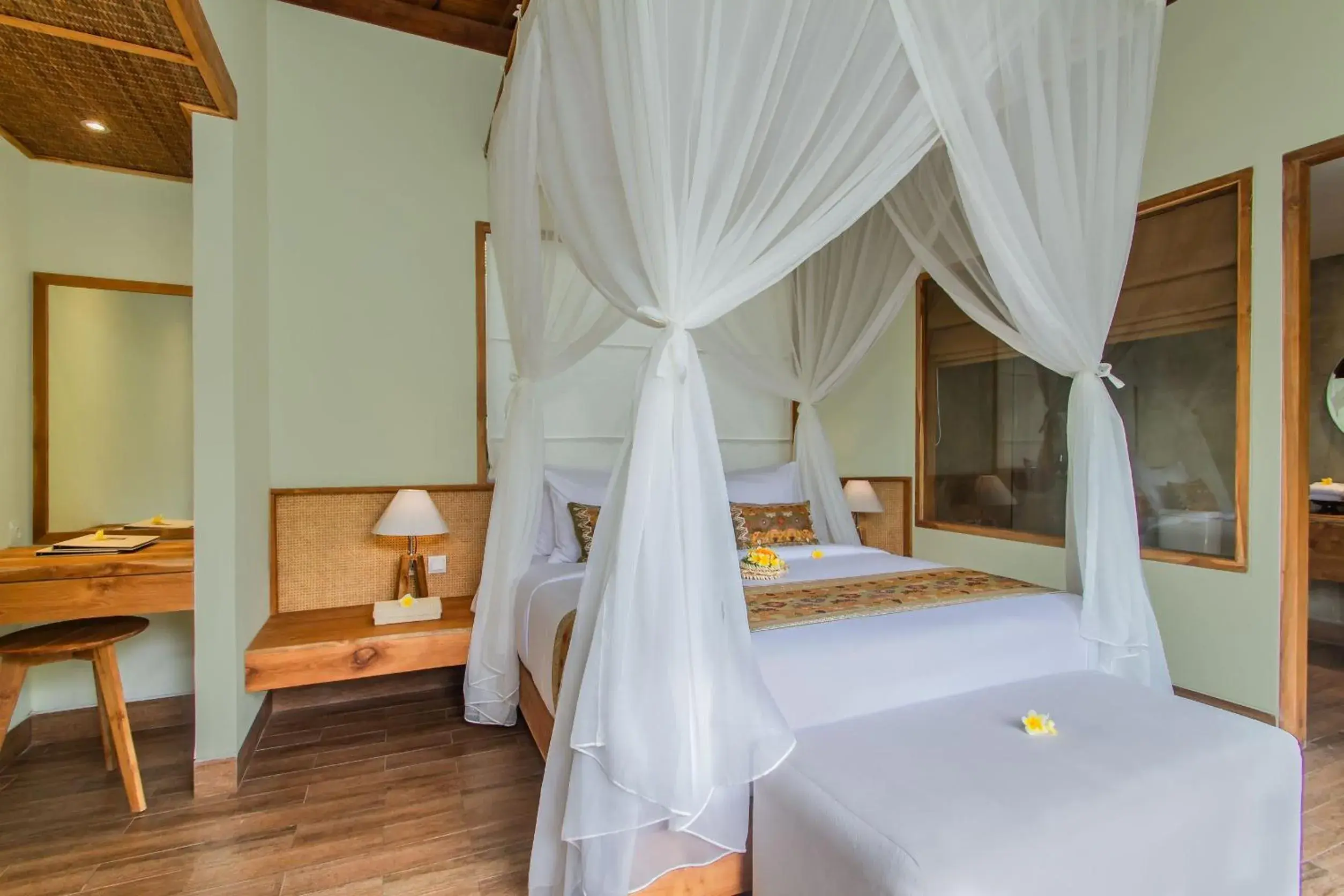 Bed in Reswaha Villas by GenuineHost Bed in Reswaha Villas by GenuineHost